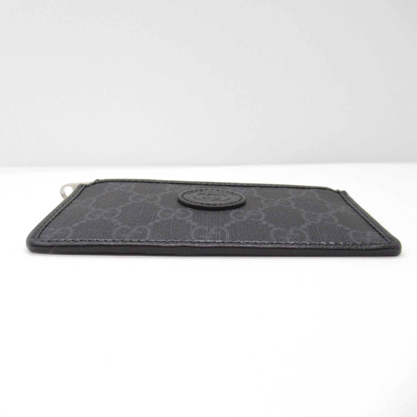 Luxury Gucci Trending 2025 Coin case included Card case Card case Leather GG Supreme canvas Black