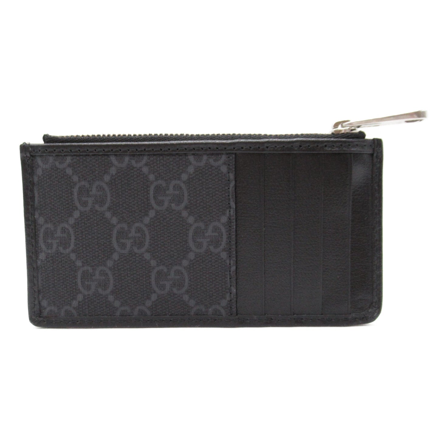 Luxury Gucci Trending 2025 Coin case included Card case Card case Leather GG Supreme canvas Black