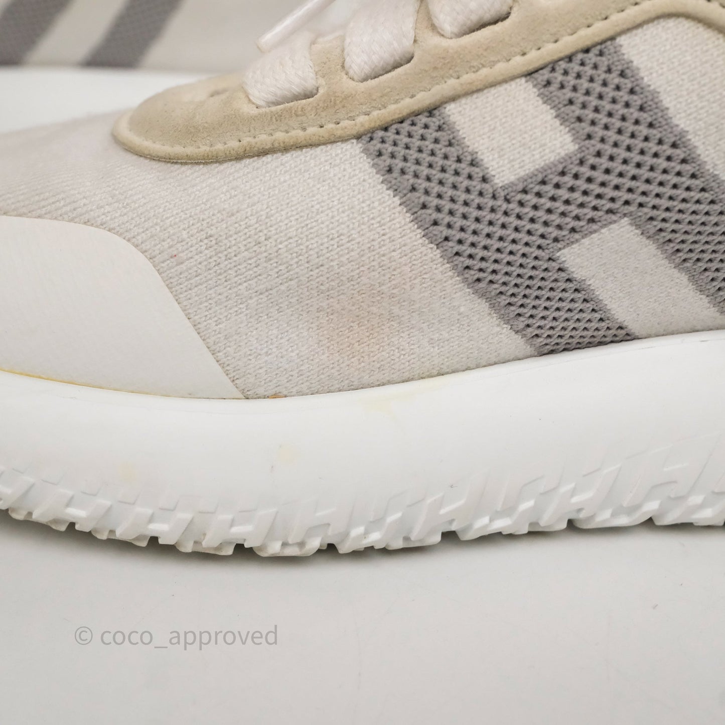 Hermès Crew Sneaker White Size 38