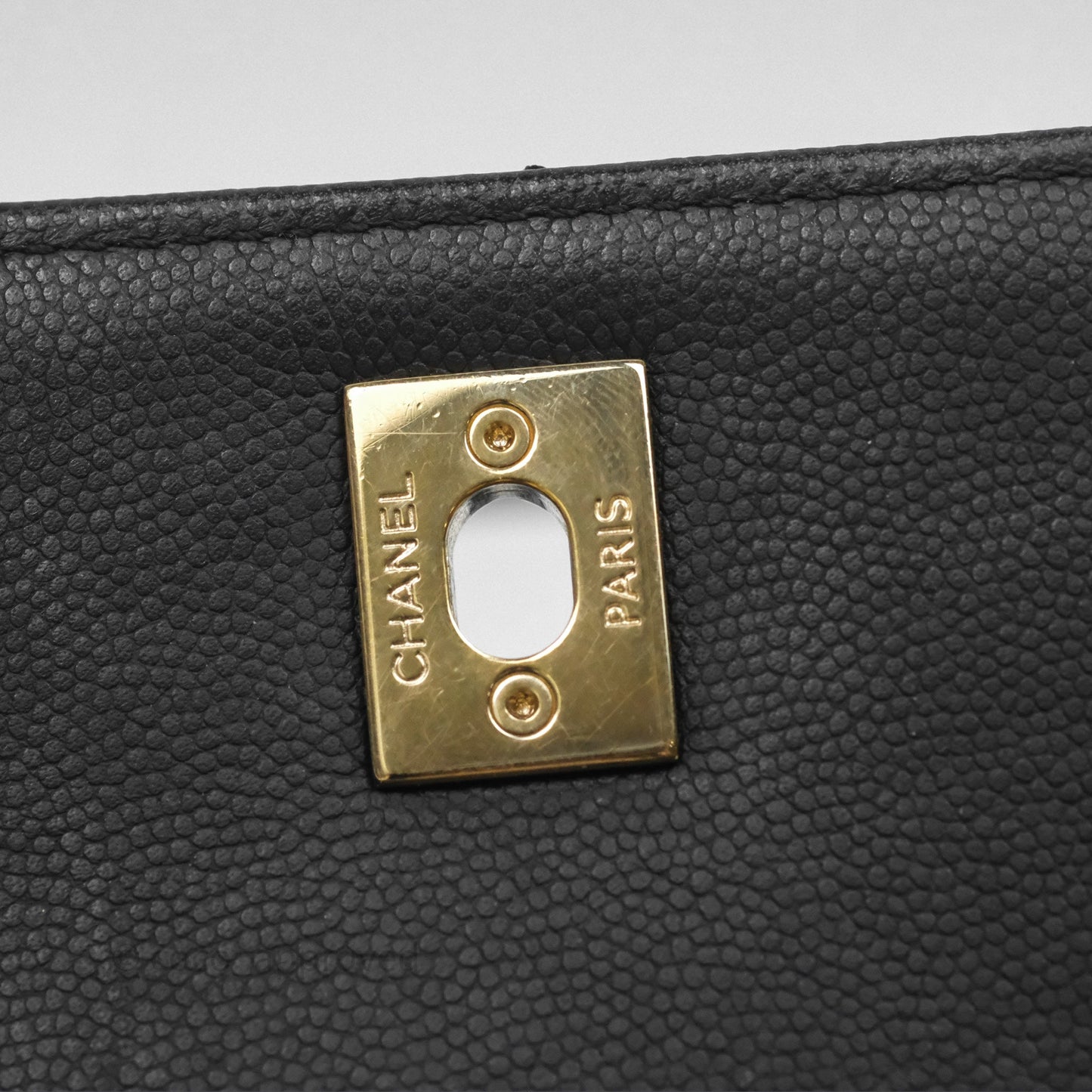 Chanel Quilted Small Business Affinity Flap Black Caviar Gold Hardware