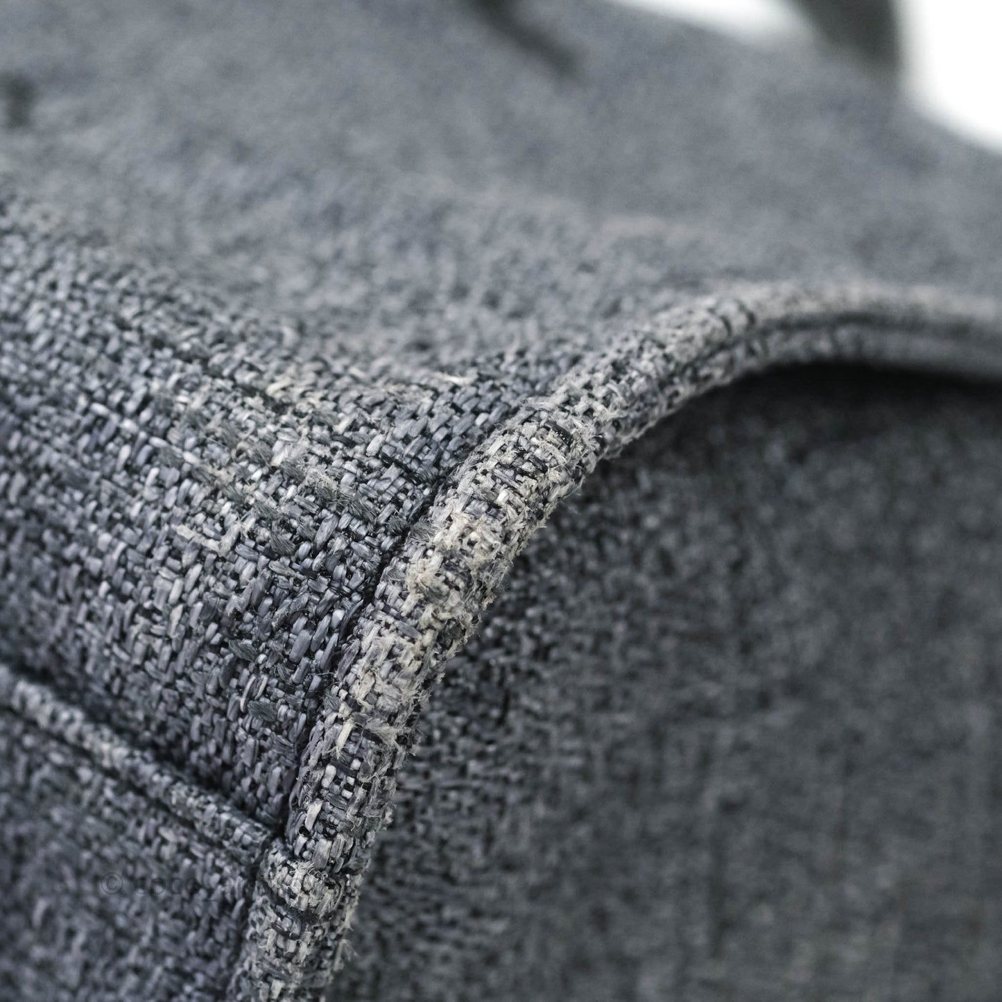 Chanel Large Deauville Charcoal Grey Canvas