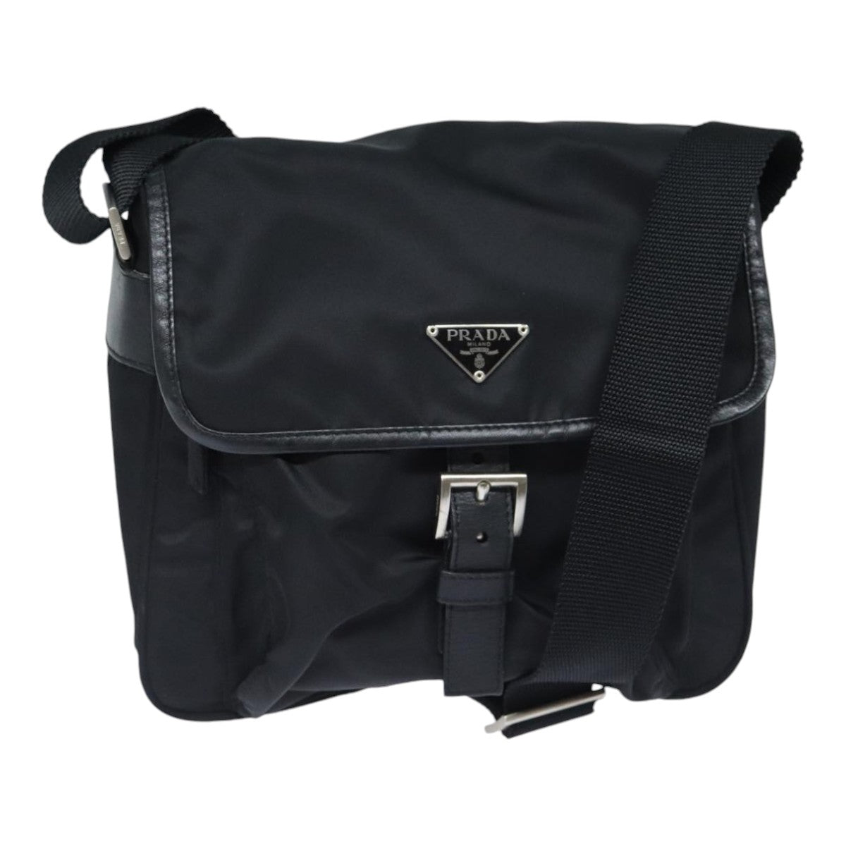 Luxury Prada Shoulder Bag Nylon Black  91475