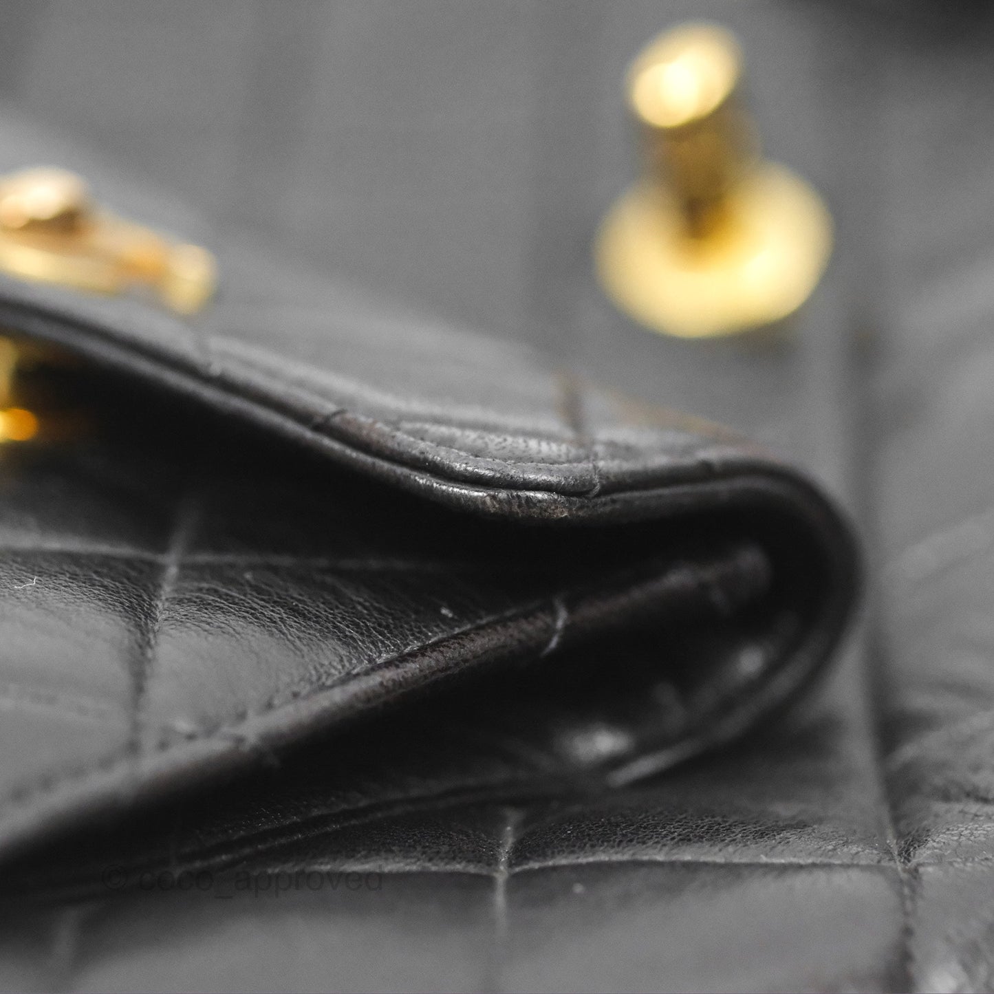 Chanel Vintage CC Duma Backpack Black Lambskin 24K Gold Hardware