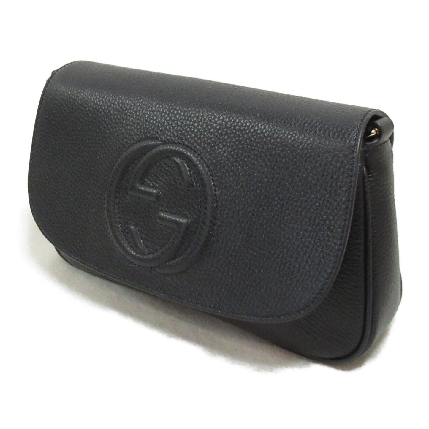 Luxury Gucci Trending 2025 Chain shoulder bag Shoulder bag Leather Black