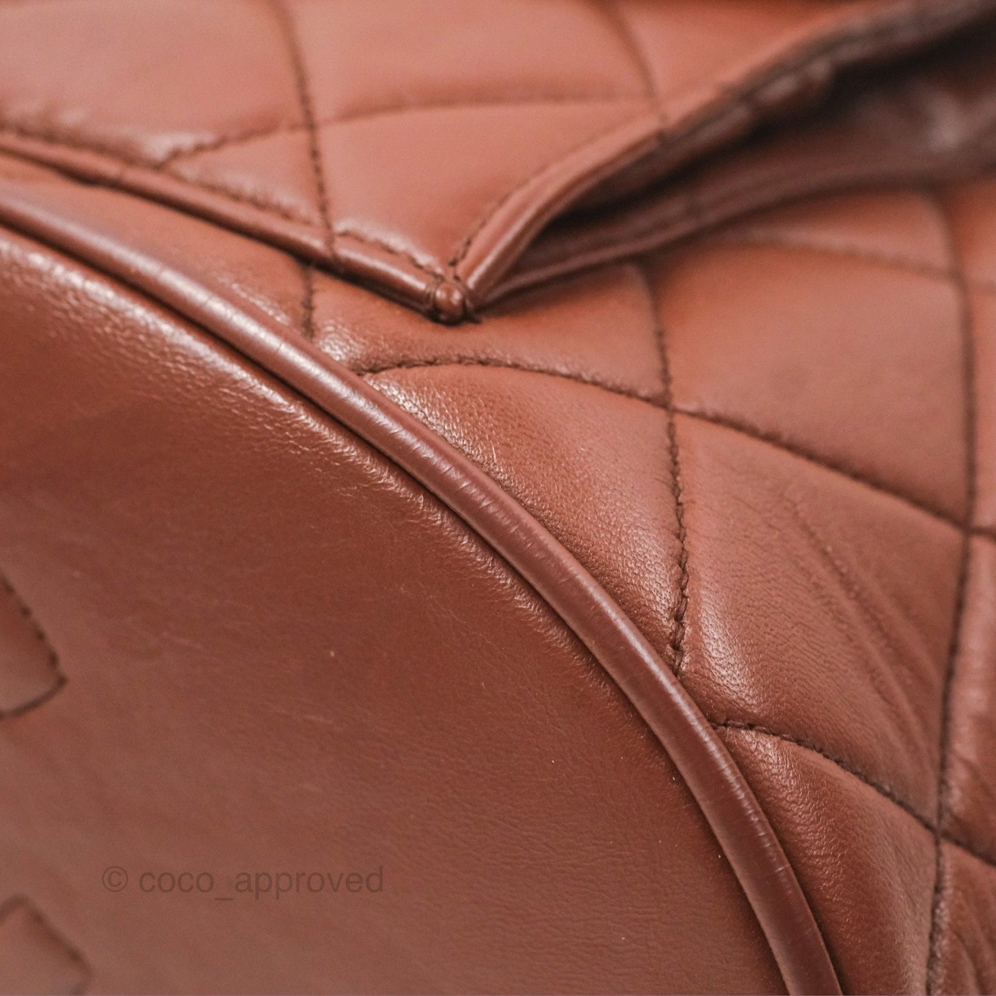 Chanel Vintage CC Duma Backpack Brown Lambskin 24K Gold Hardware