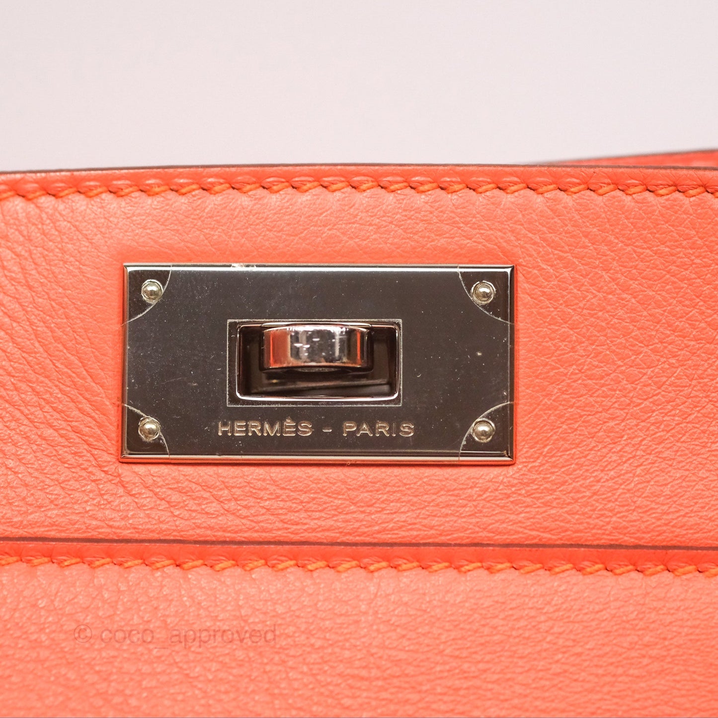 Hermès ToolBox 20 Mangue Evercolor Palladium Hardware