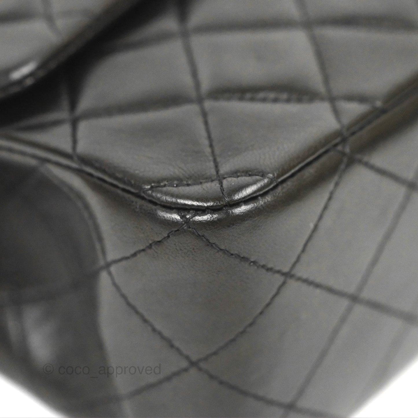 Chanel Vintage Medium Classic Flap Black Lambskin 24K Gold Hardware