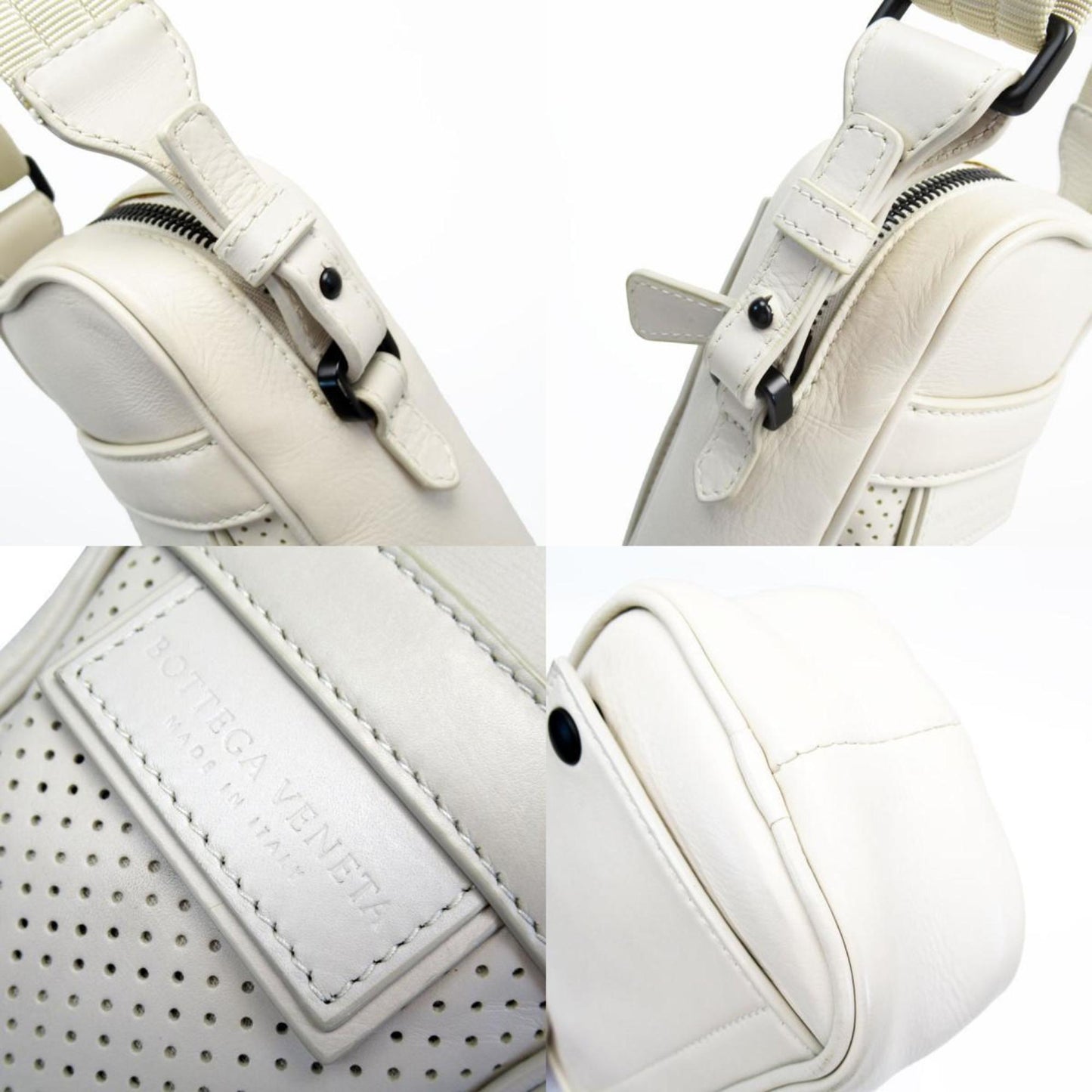 Luxury Bottega Veneta  Canvas Leather Pochette Shoulder Bag ()