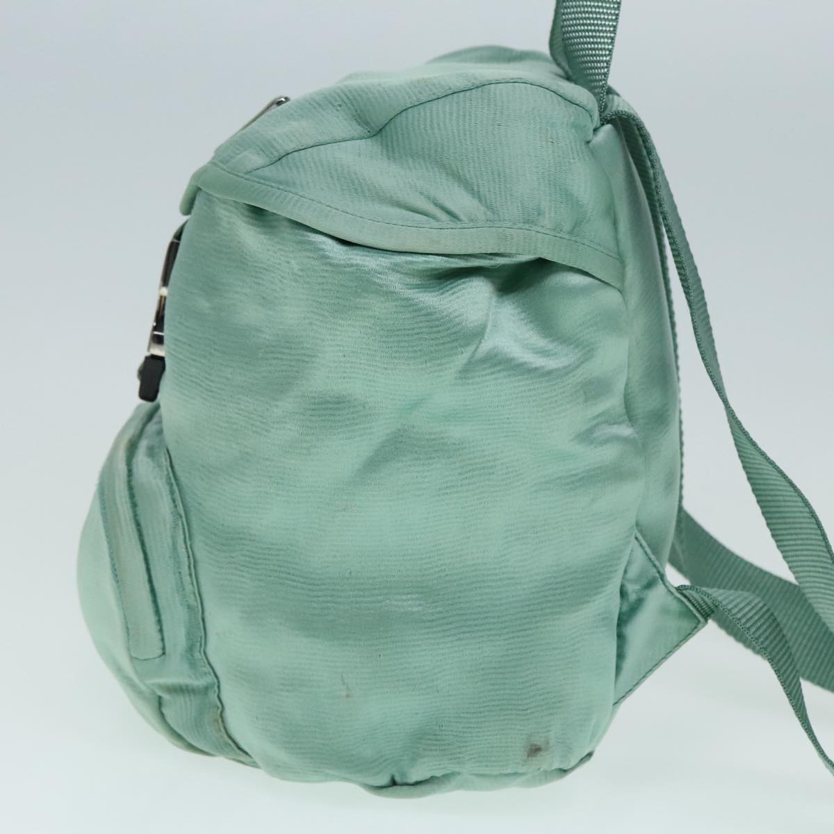 Luxury Prada Backpack Satin Peppermint  91586