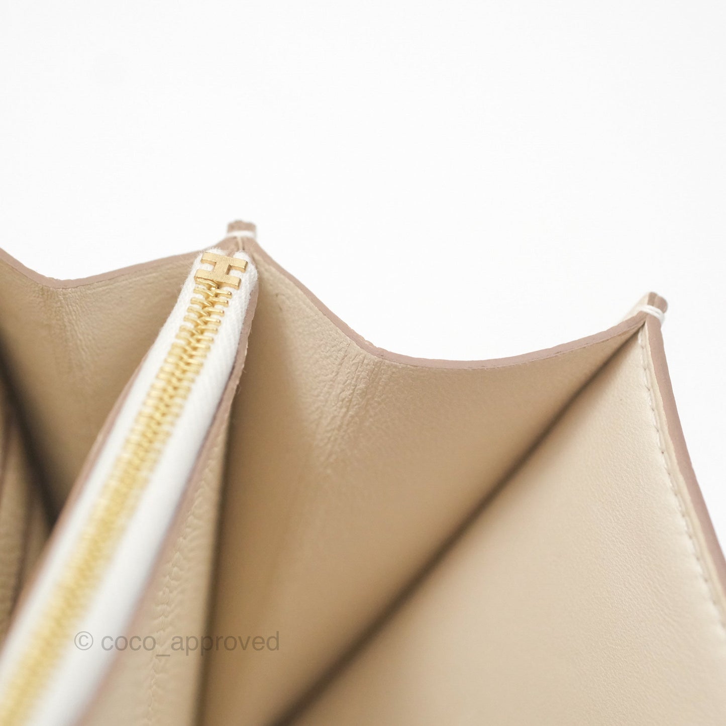 Hermès Constance Long To Go Wallet Craie 10 Epsom Gold Hardware