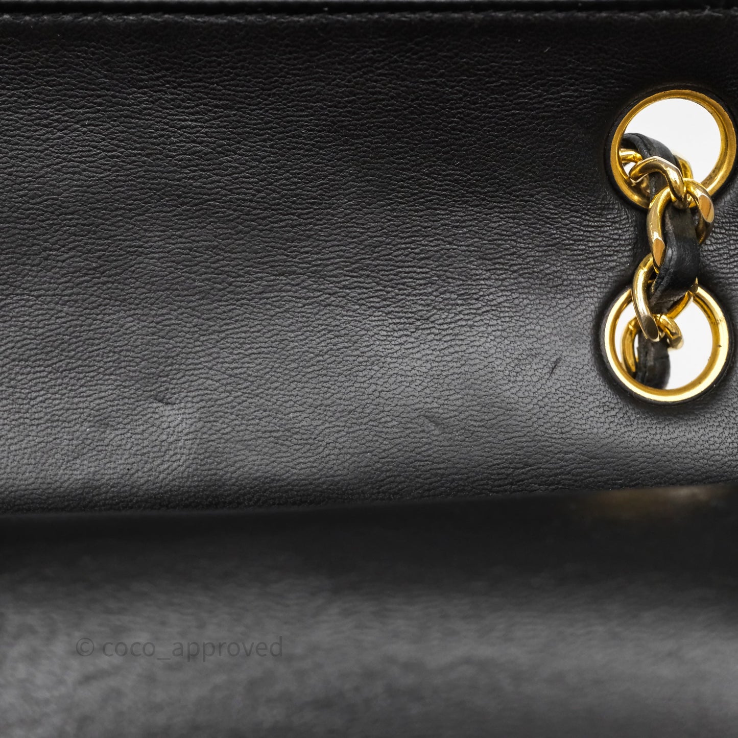 Chanel Vintage Medium Classic Flap Black Lambskin 24K Gold Hardware