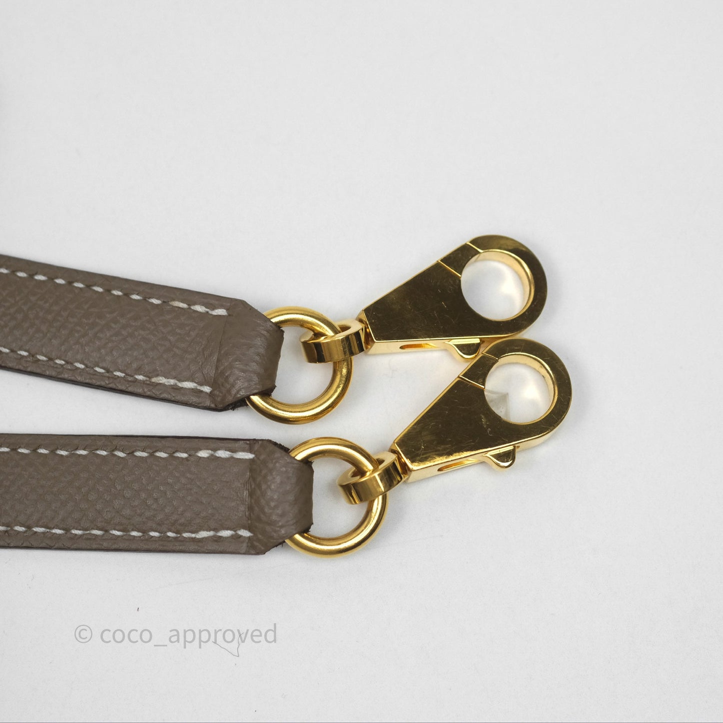 Hermès Kelly 25 Sellier Etoupe Epsom Gold Hardware