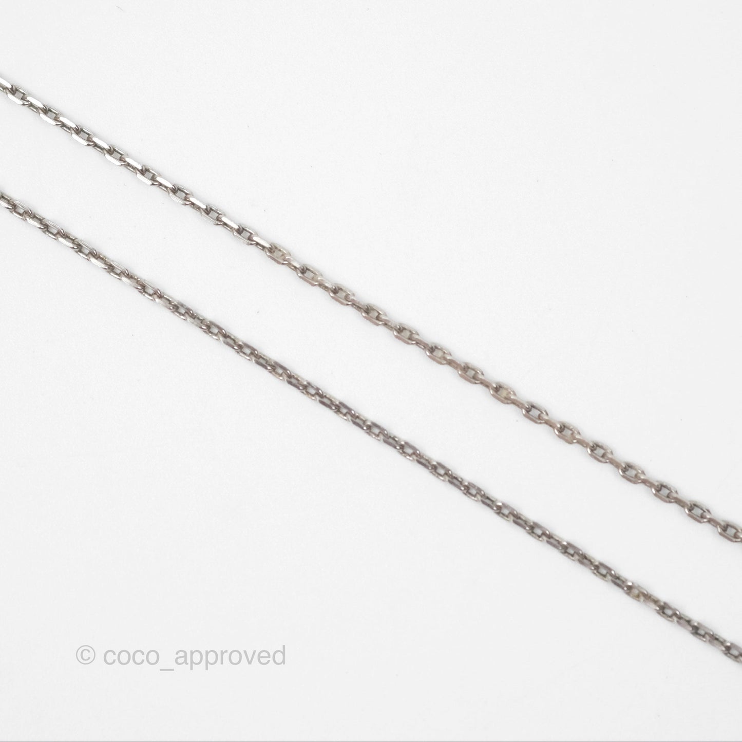Hermès Cage D'H Necklace Rose Dragee 3Q Palladium Hardware