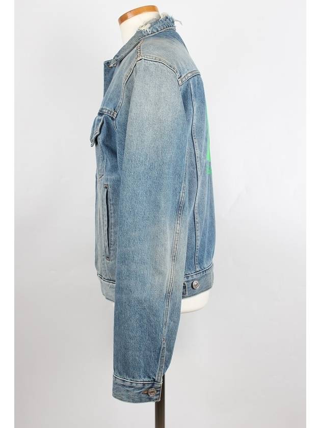 Luxury Balenciaga BB logo denim jacket 48