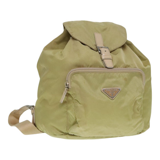 Luxury Prada Backpack Nylon Beige  91604