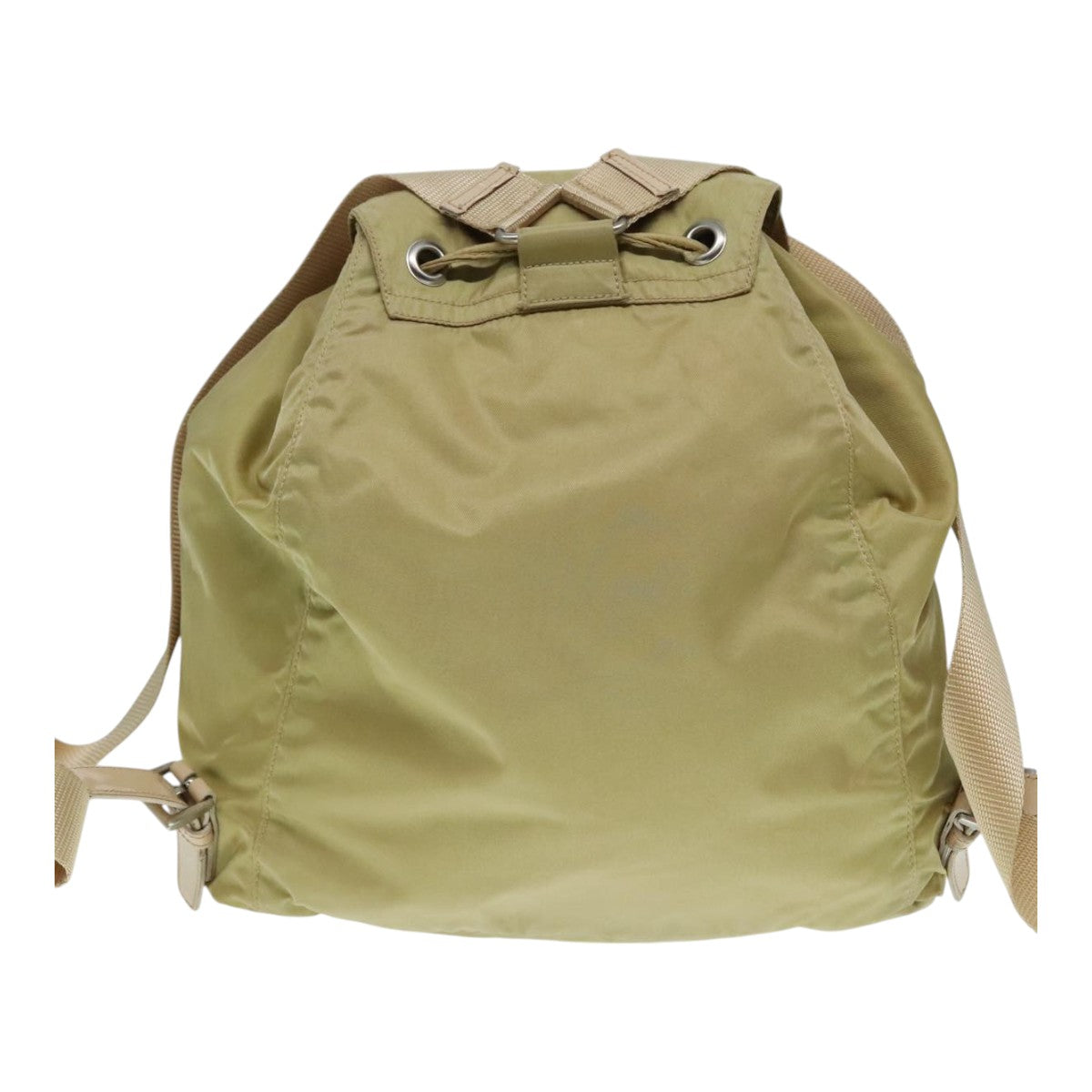 Luxury Prada Backpack Nylon Beige  91604