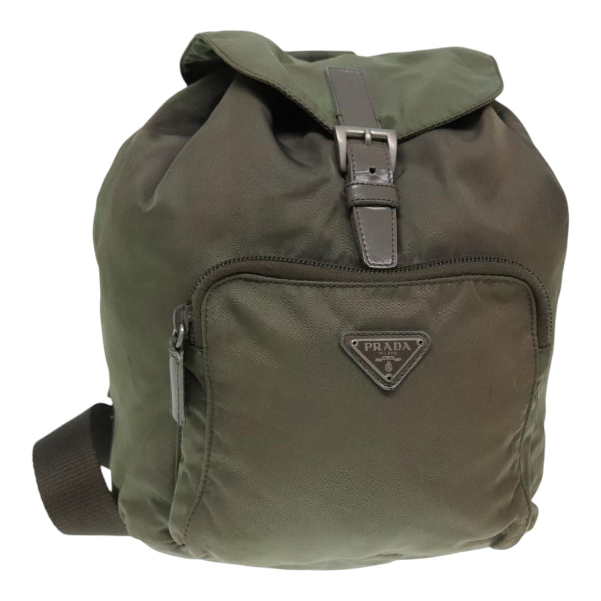 Luxury Prada Backpack Nylon Khaki  91606