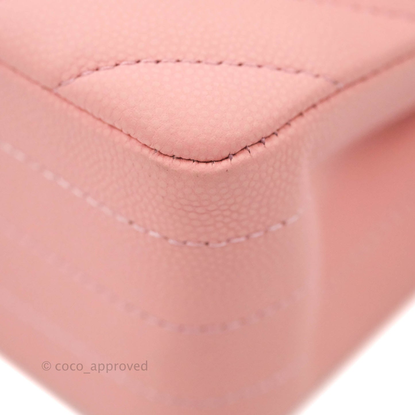 Chanel Classic Chevron S/M Small Double Flap Pink Matte Caviar Gold Hardware