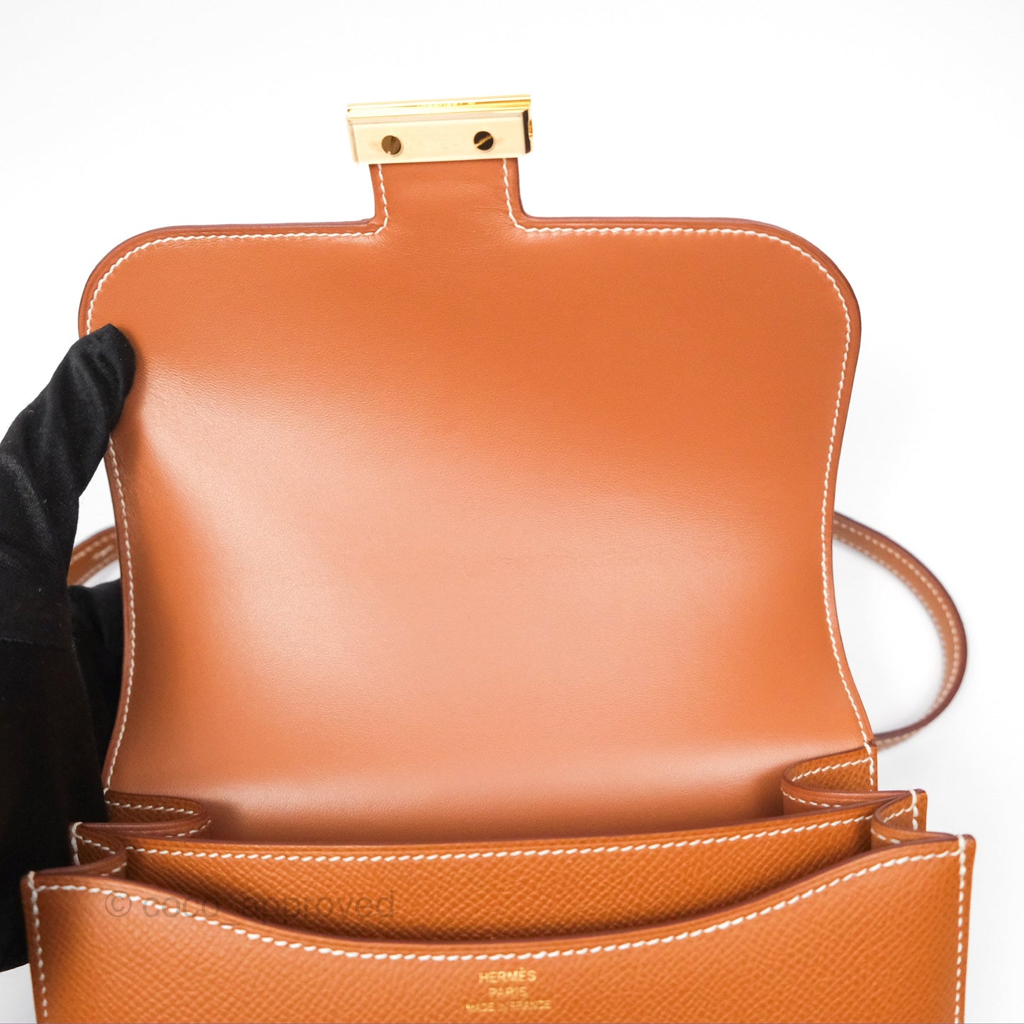 Hermès Constance Mini 18 Gold Epsom Gold Hardware