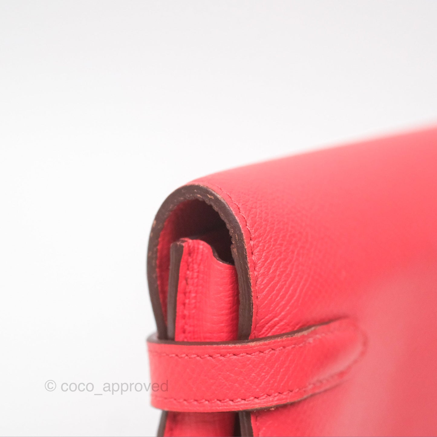 Hermès Kelly Wallet Pink Epsom Palladium Hardware
