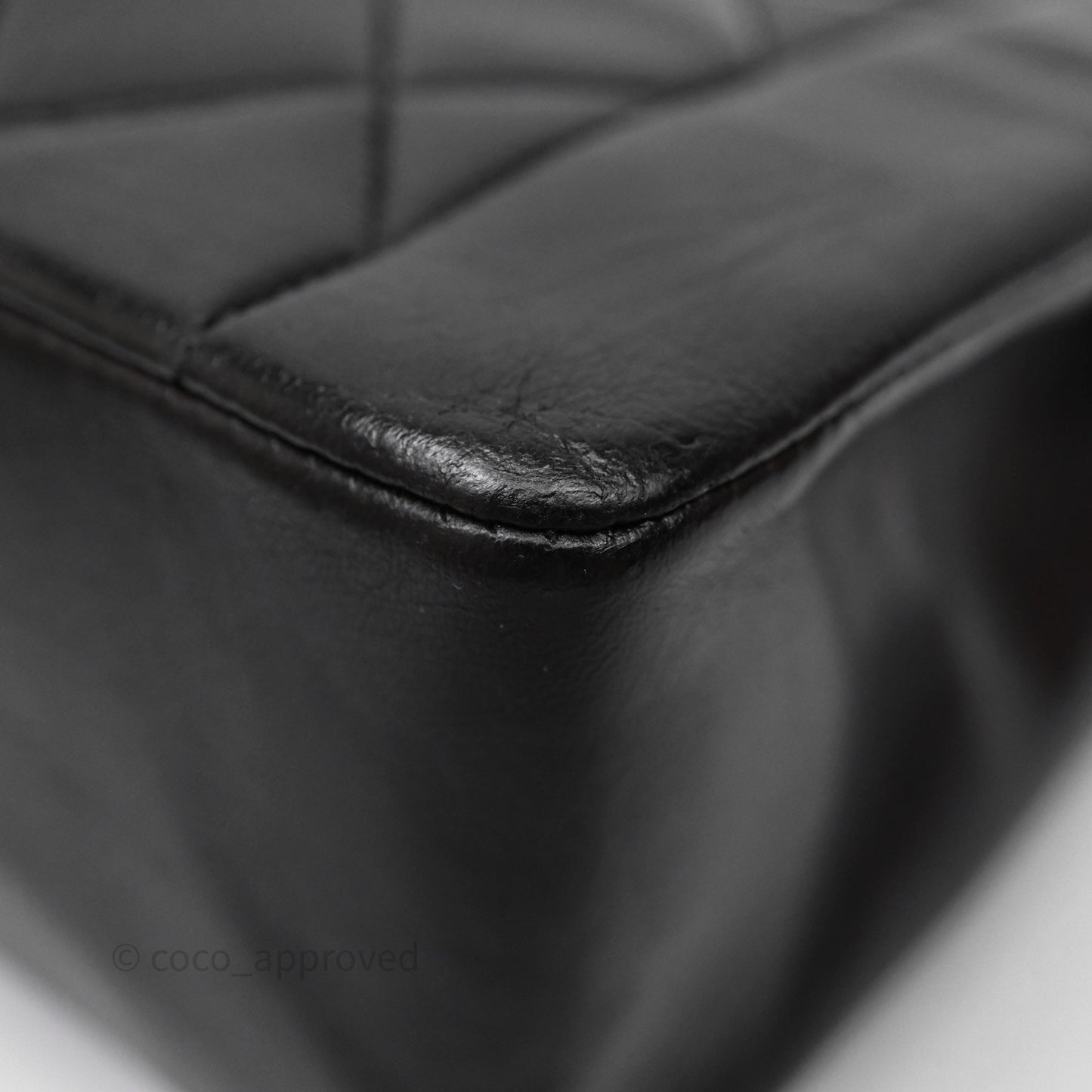Chanel Vintage Medium Classic Diana Flap Bag Black Lambskin 24K Gold Hardware