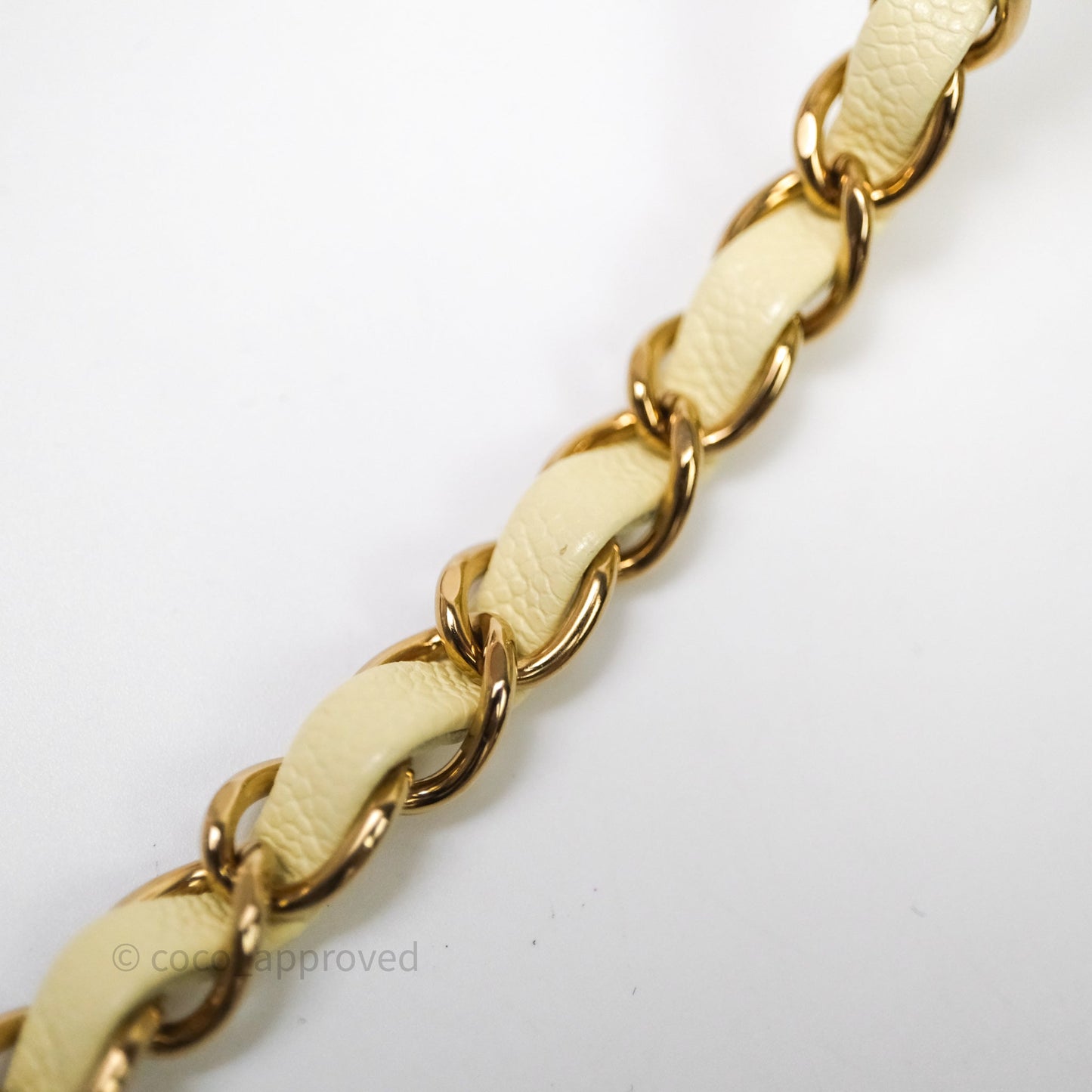 Chanel Small Classic Quilted Flap Yellow Caviar Gold Hardware