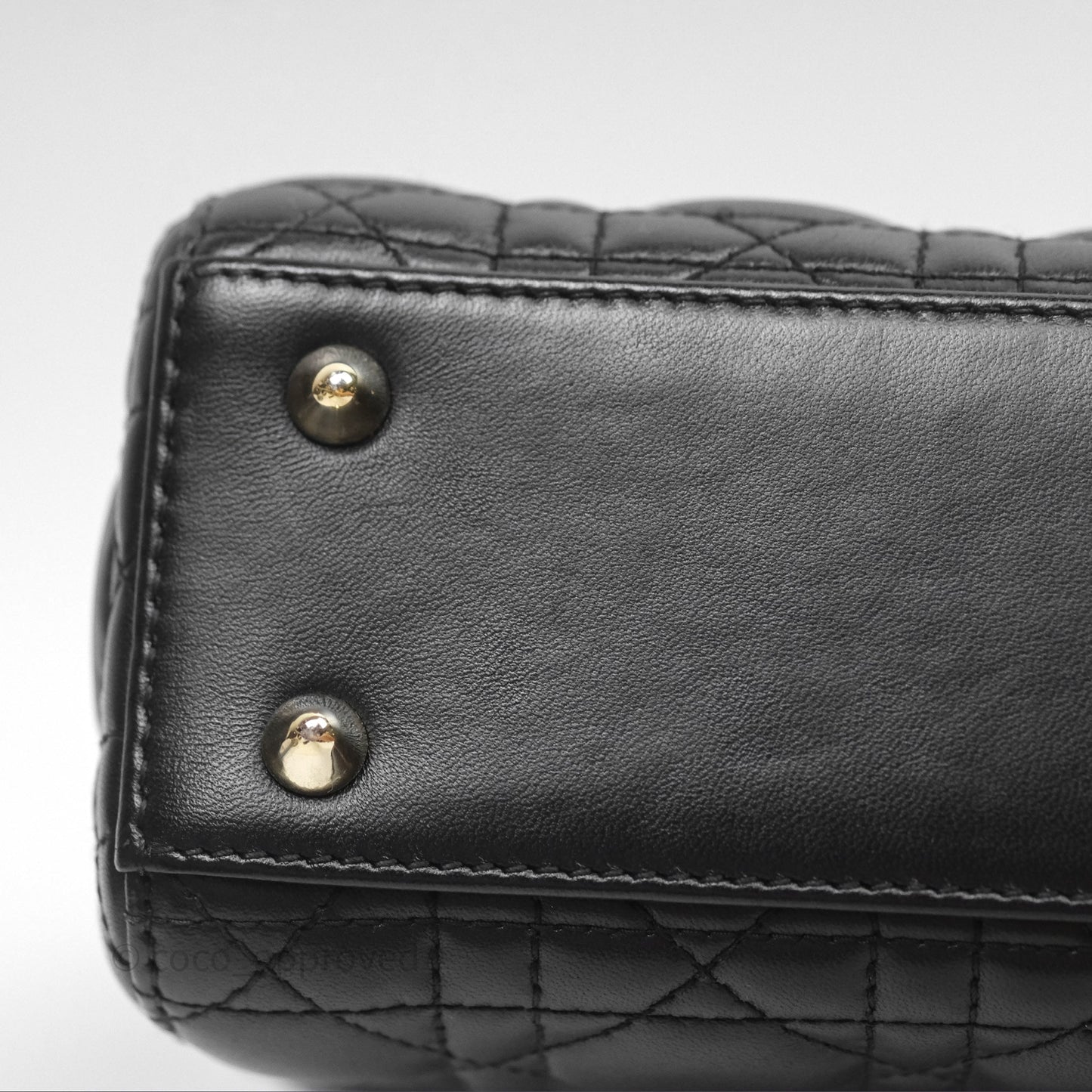Christian Dior Small Lady Dior My ABCDior Black Cannage Lambskin