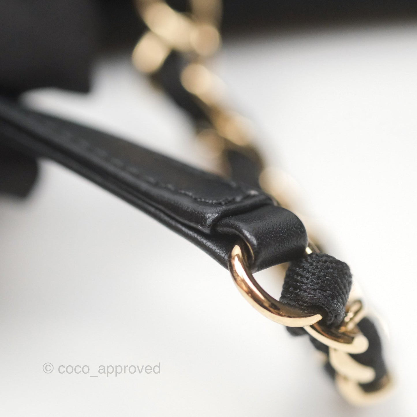 Chanel Medium Deauville Tote Black Canvas Gold Hardware