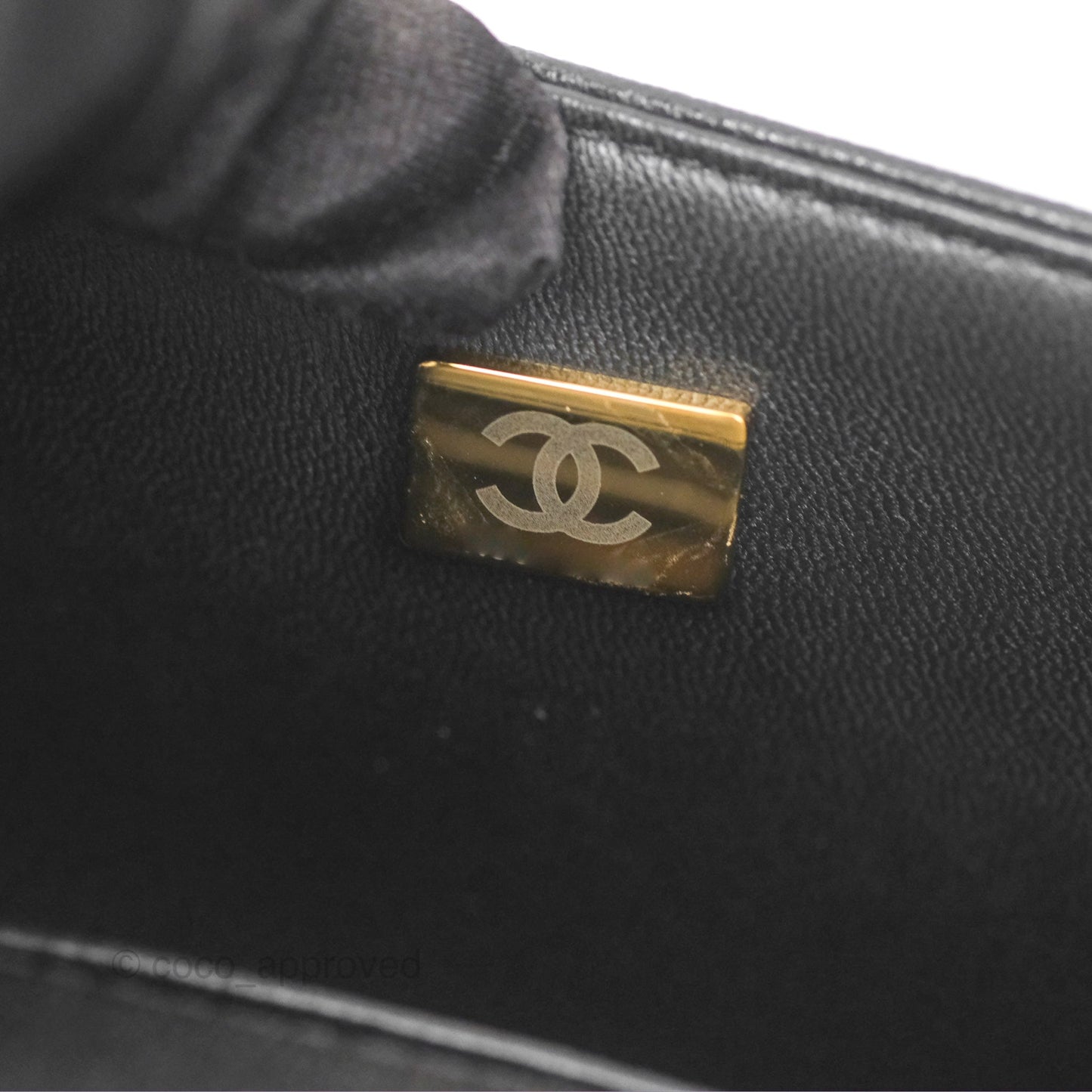 Chanel Boy Messenger Bag Black Caviar Aged Gold Hardware