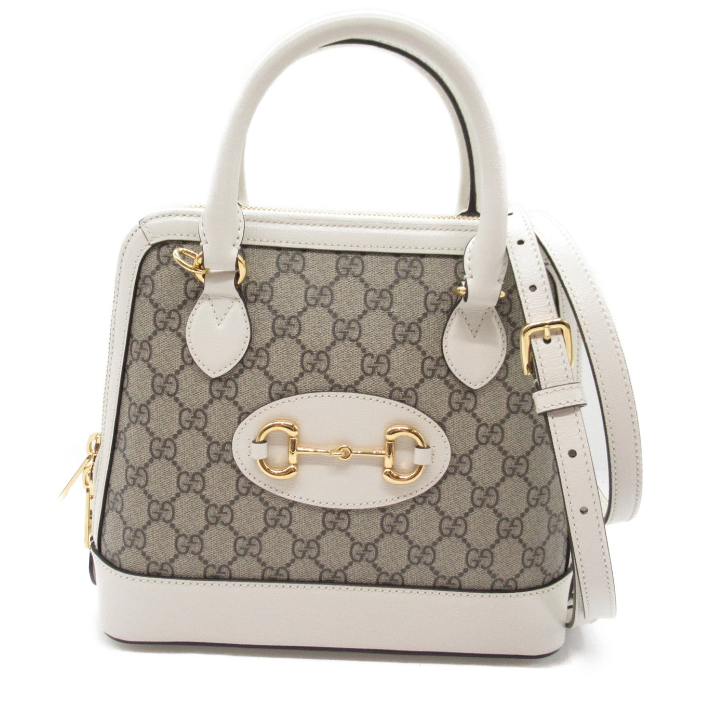 Luxury Gucci Trending 2025 2way shoulder bag Shoulder bag Leather PVC Coated Canvas Beige White