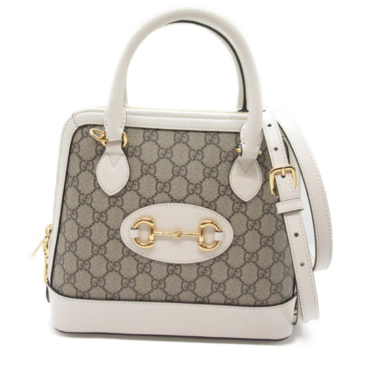 Luxury Gucci Trending 2025 2way shoulder bag Shoulder bag Leather PVC Coated Canvas Beige White