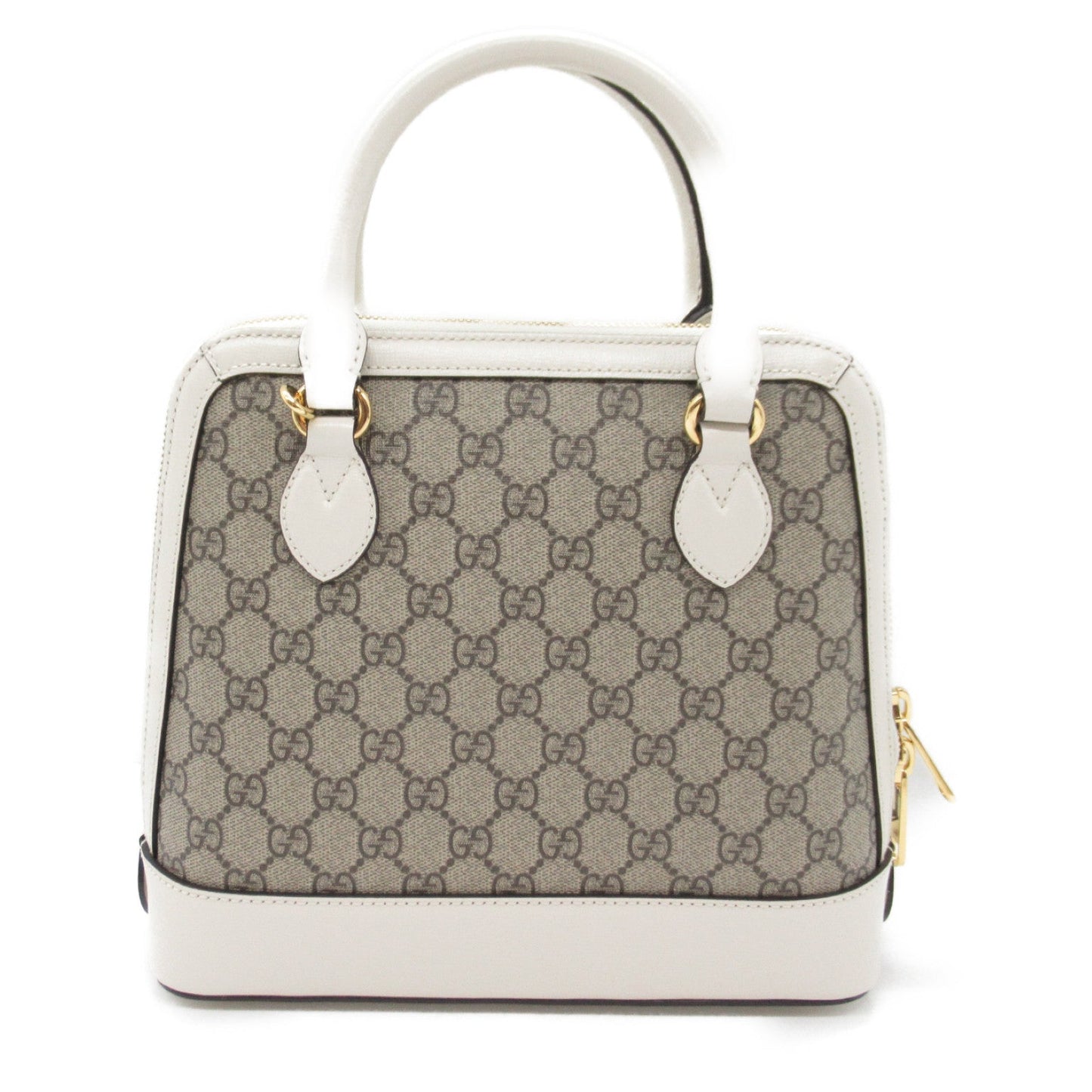 Luxury Gucci Trending 2025 2way shoulder bag Shoulder bag Leather PVC Coated Canvas Beige White