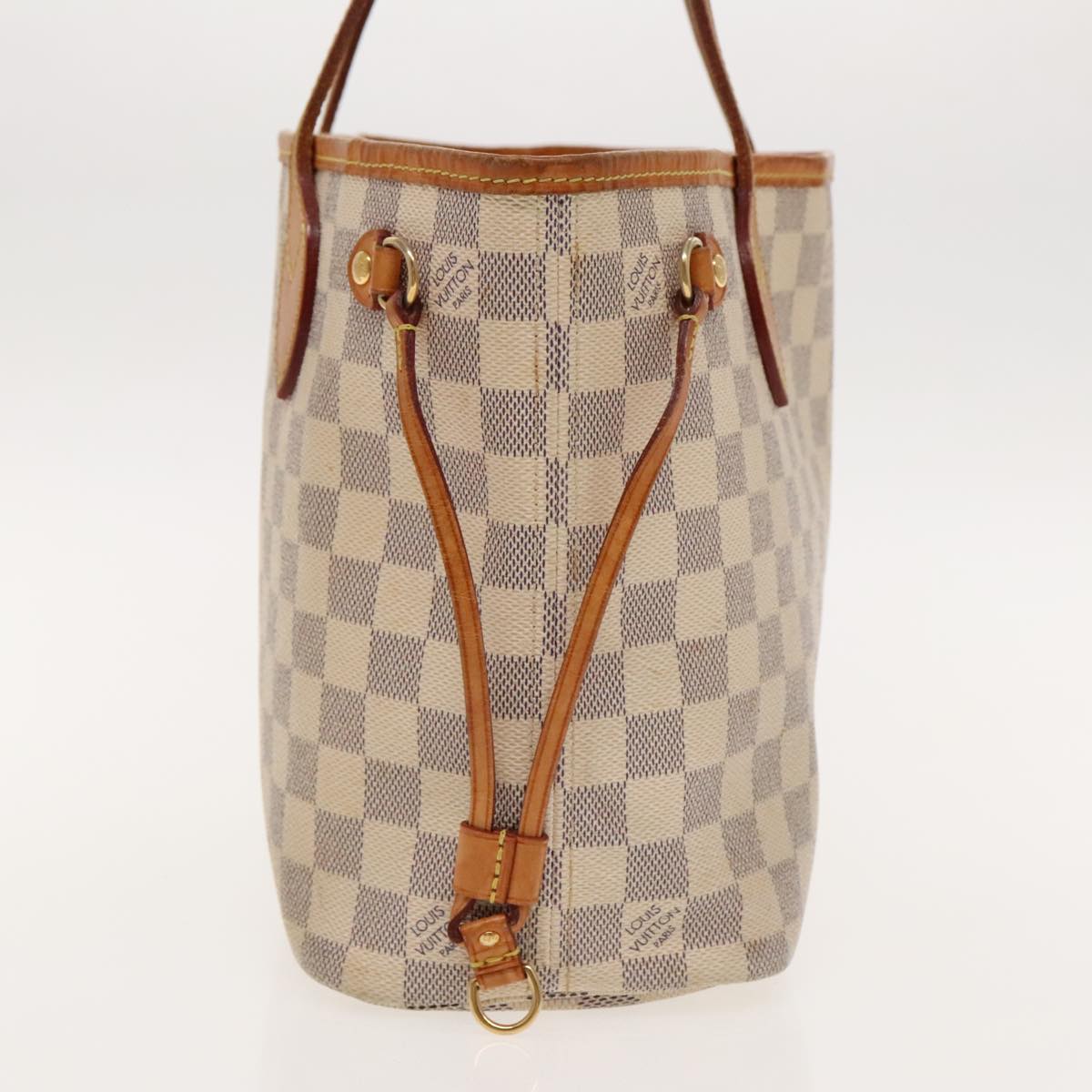LOUIS VUITTON Damier Azur Neverfull PM Tote Bag N41362 LV 91738