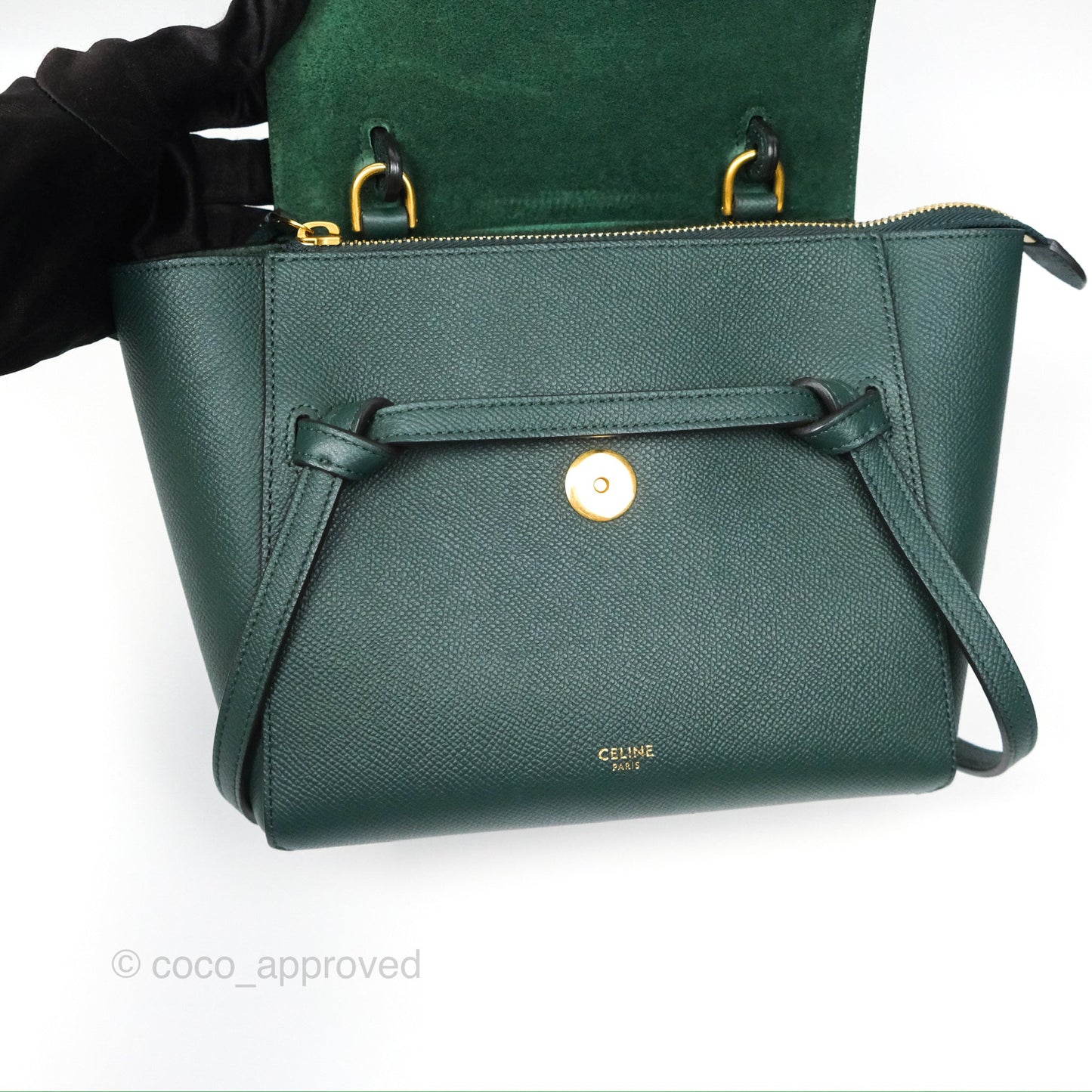 Celine Nano Belt Bag Amazone Grained Calfskin Gold Hardware
