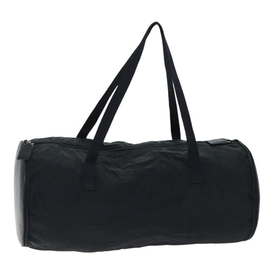 Luxury Prada Mini Boston Bag Safiano leather Black Silver  91755