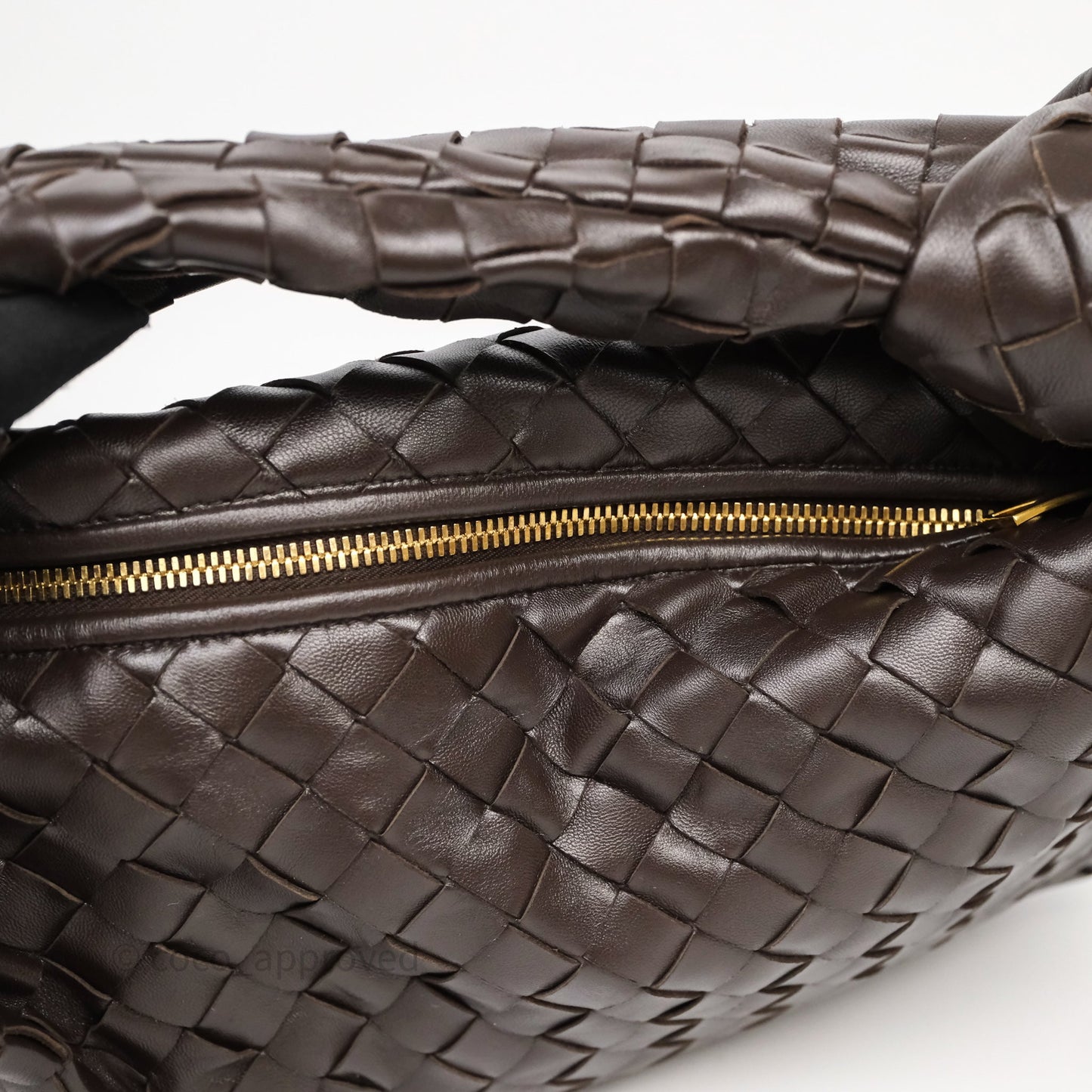 Bottega Veneta Teen Jodie Brown Intrecciato Lambskin