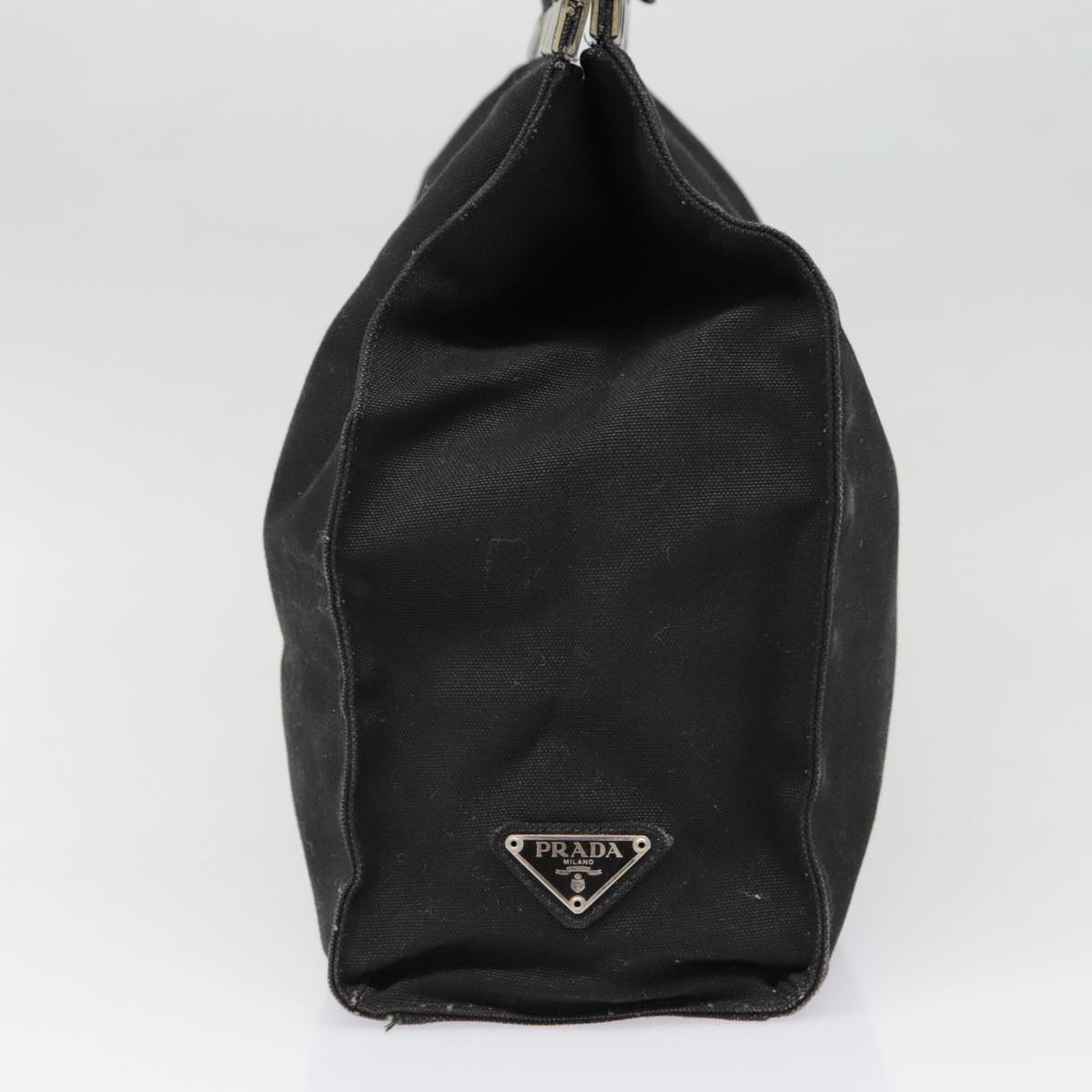 Luxury Prada Tote Bag Canvas Black Silver  91760