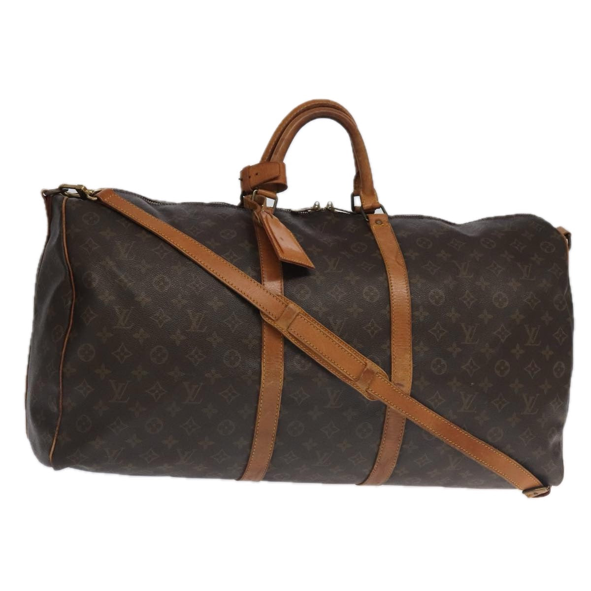 LOUIS VUITTON Monogram Keepall Bandouliere 60 Boston Bag M41412 LV 91761