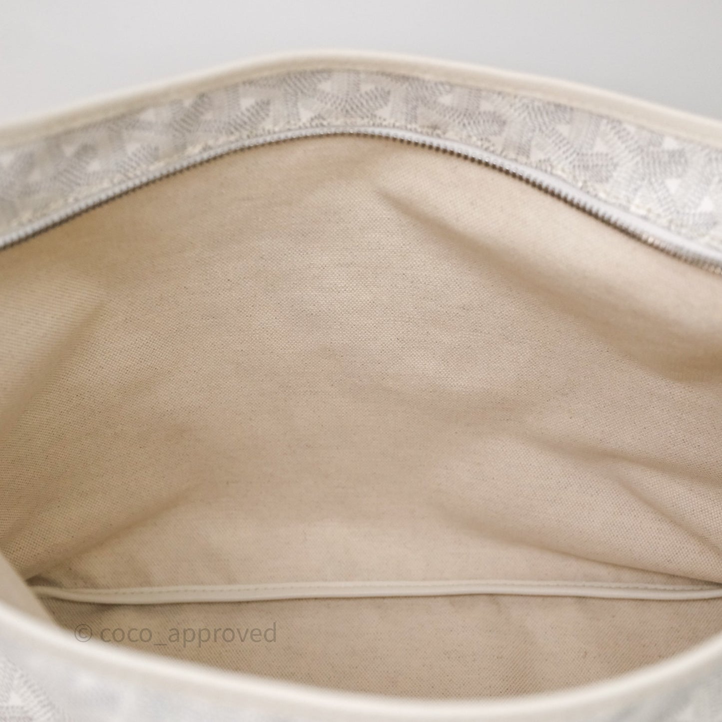 Goyard Bohème Hobo Bag PM White Goyardine Canvas