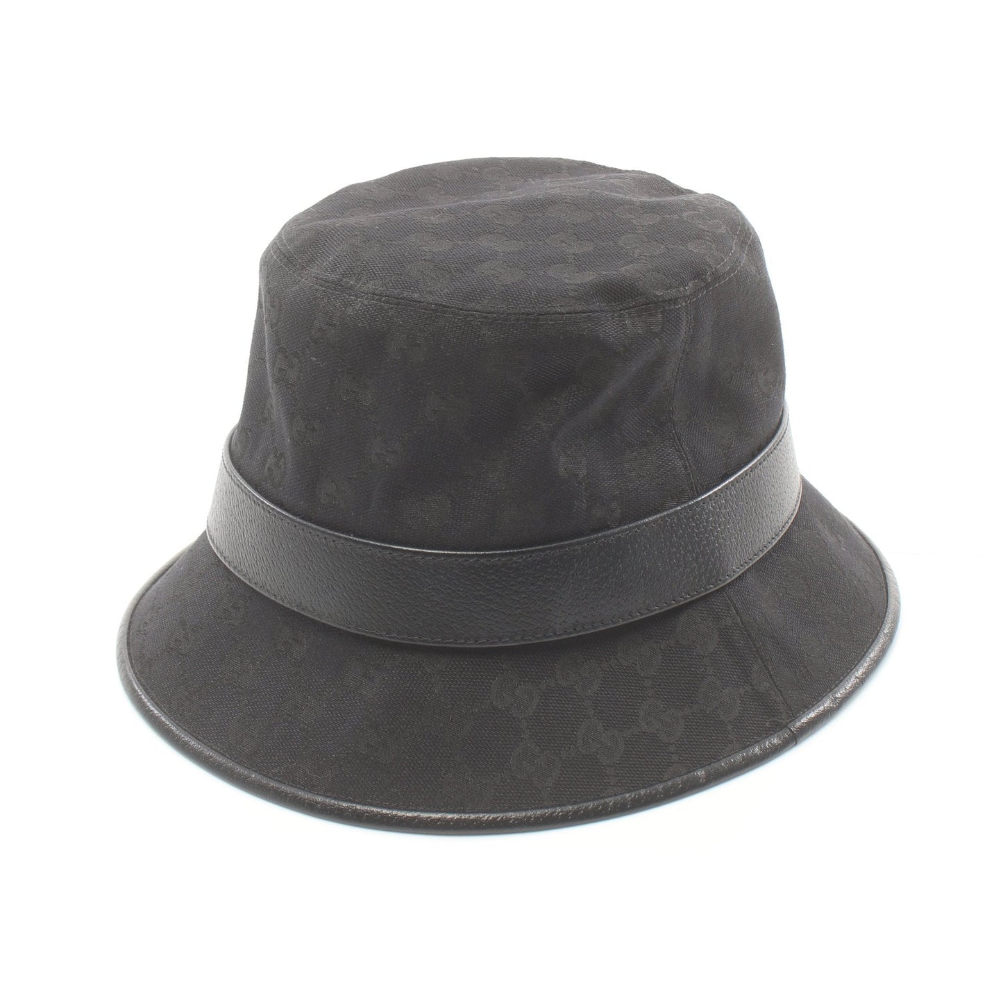 Luxury Gucci Trending 2025 GG Marmont GG canvas Bucket Hat Hat Canvas Leather Black