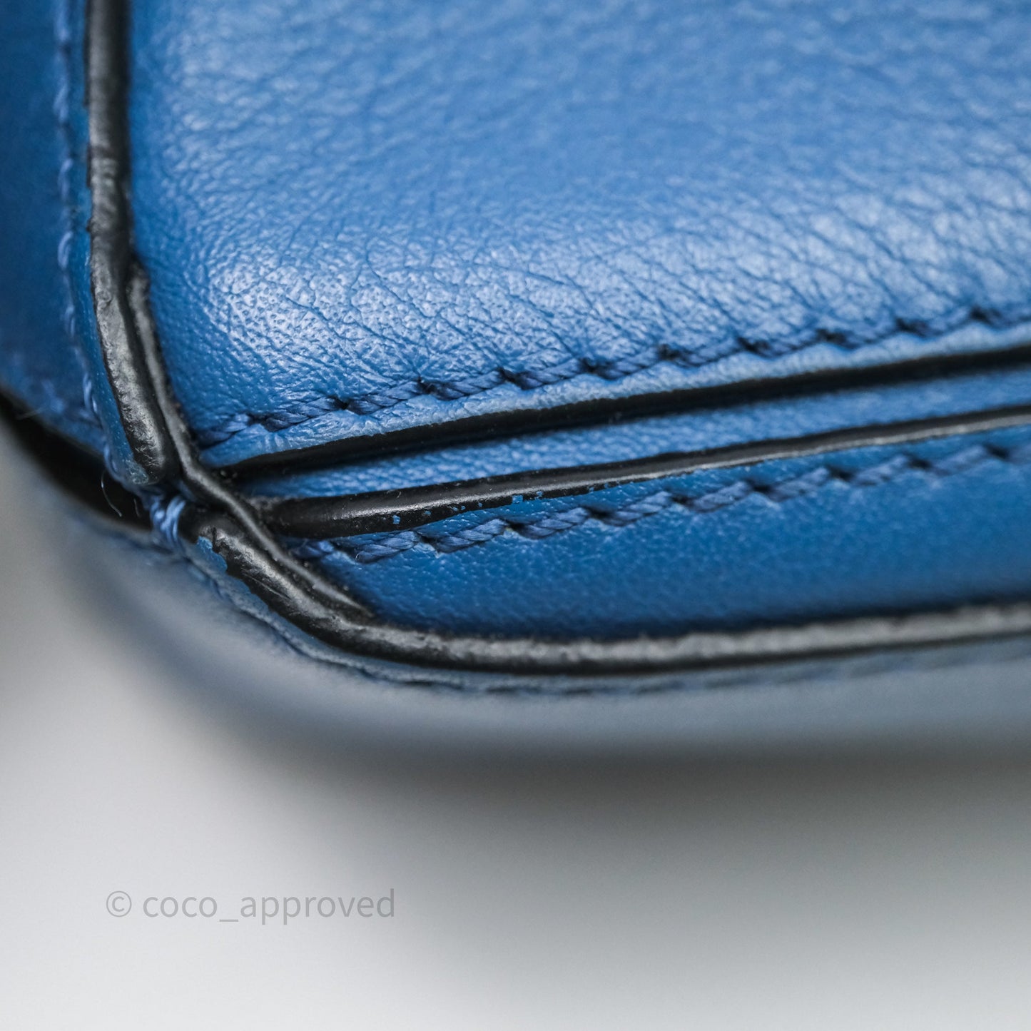 Loewe Mini Puzzle Bag Blue Calfskin