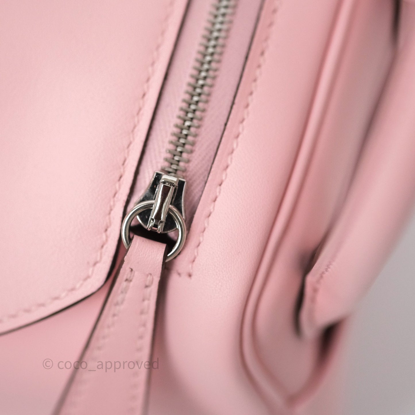 Hermès Mini Lindy II 20 Rose Sakura 3Q Swift Palladium Hardware