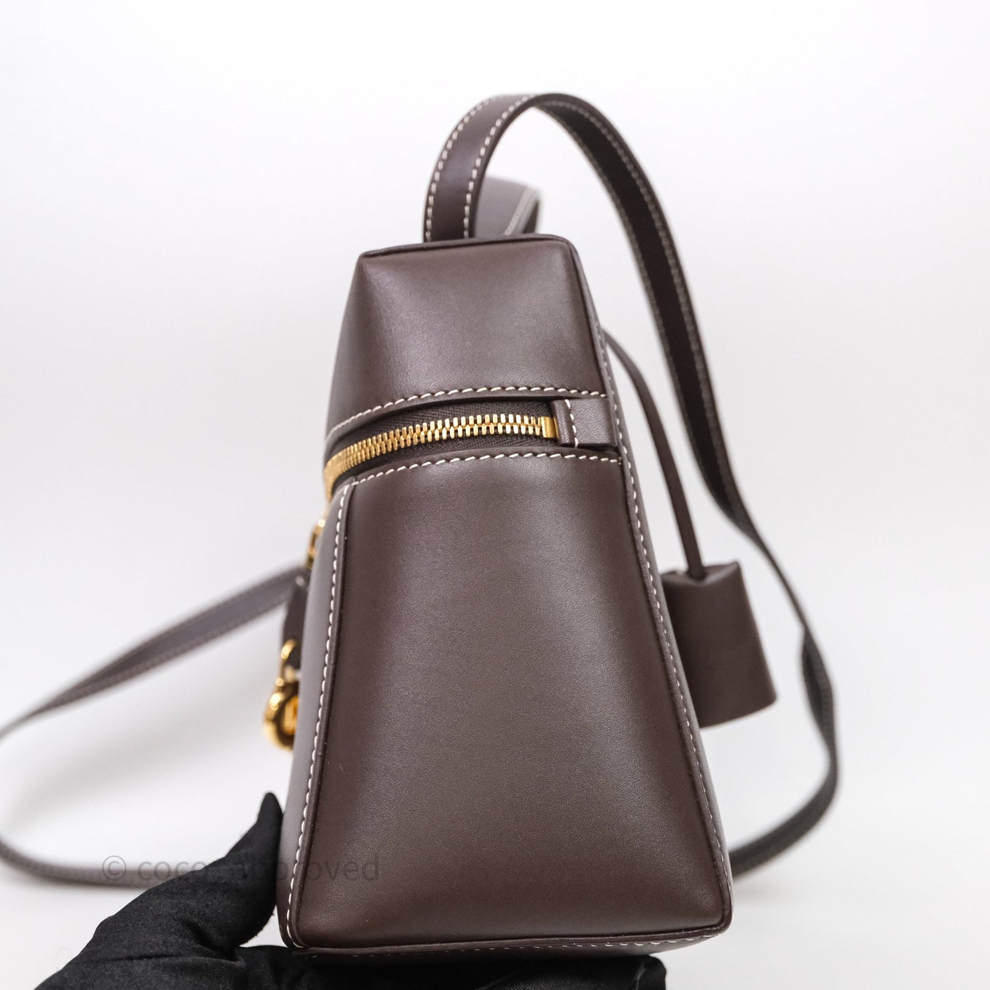 Loro Piana Extra Bag L27 Dark Choco Licorice Smooth Calfskin