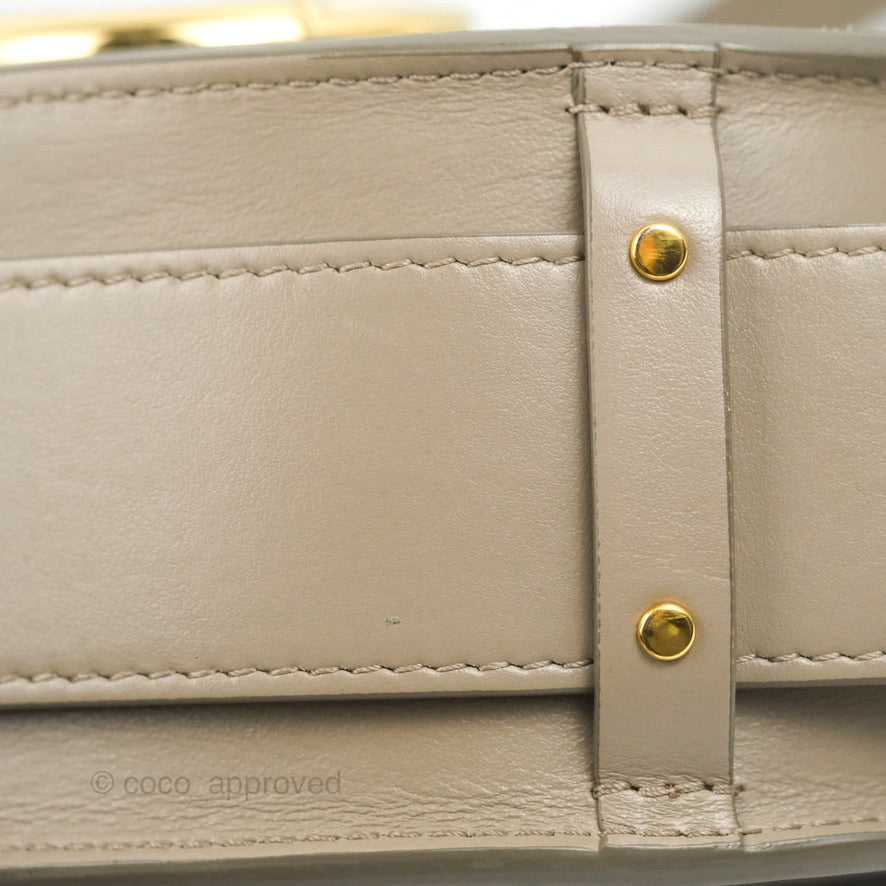 Chloé Small Tess Bag Motty Grey Grained Calfskin