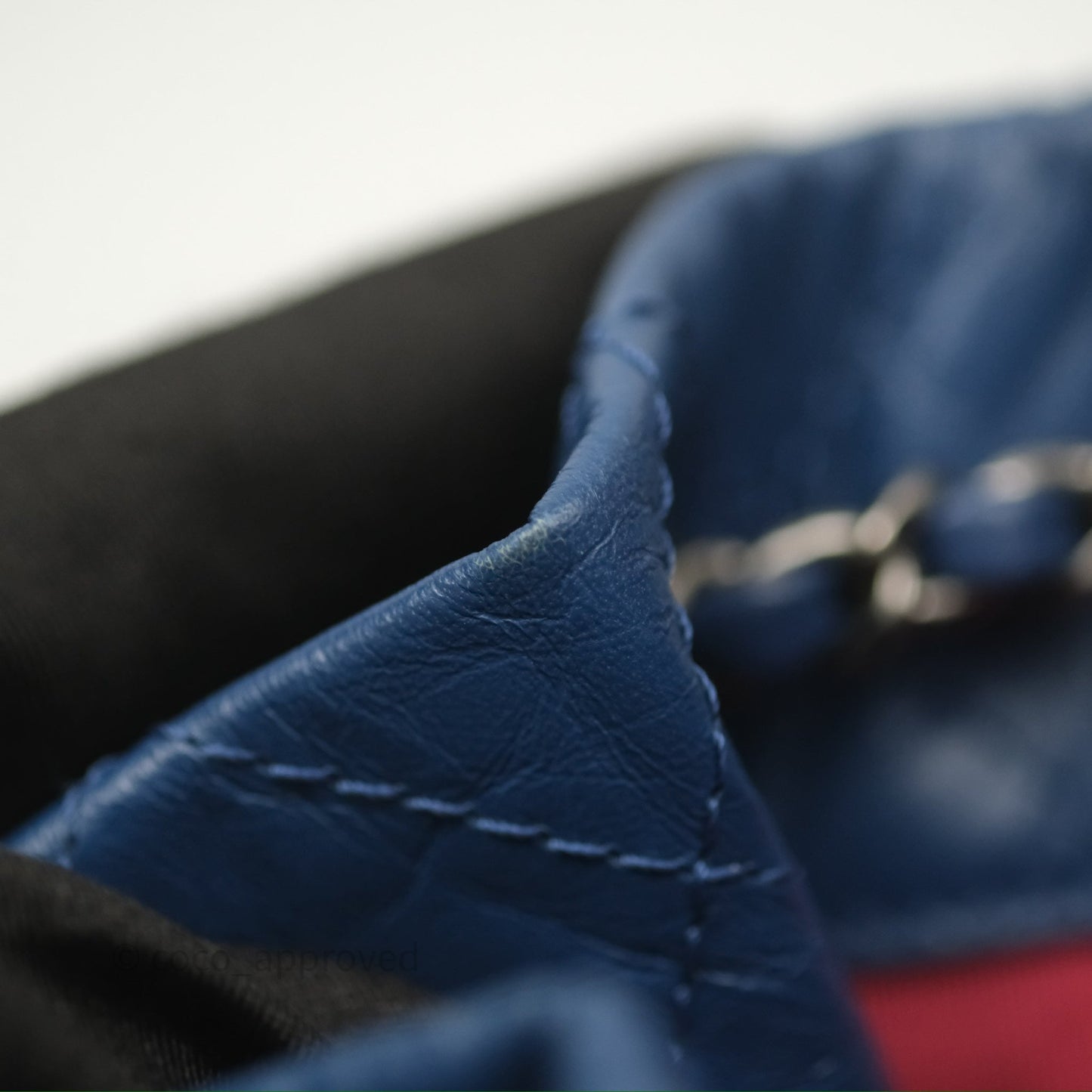 Chanel Small Gabrielle Backpack Blue Aged Calfskin