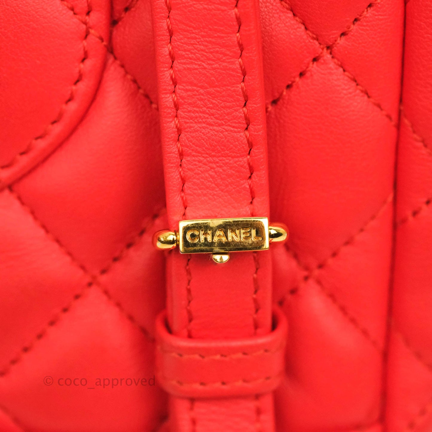 Chanel Quilted Urban Spirit Backpack Red Calfskin Gold Hardware