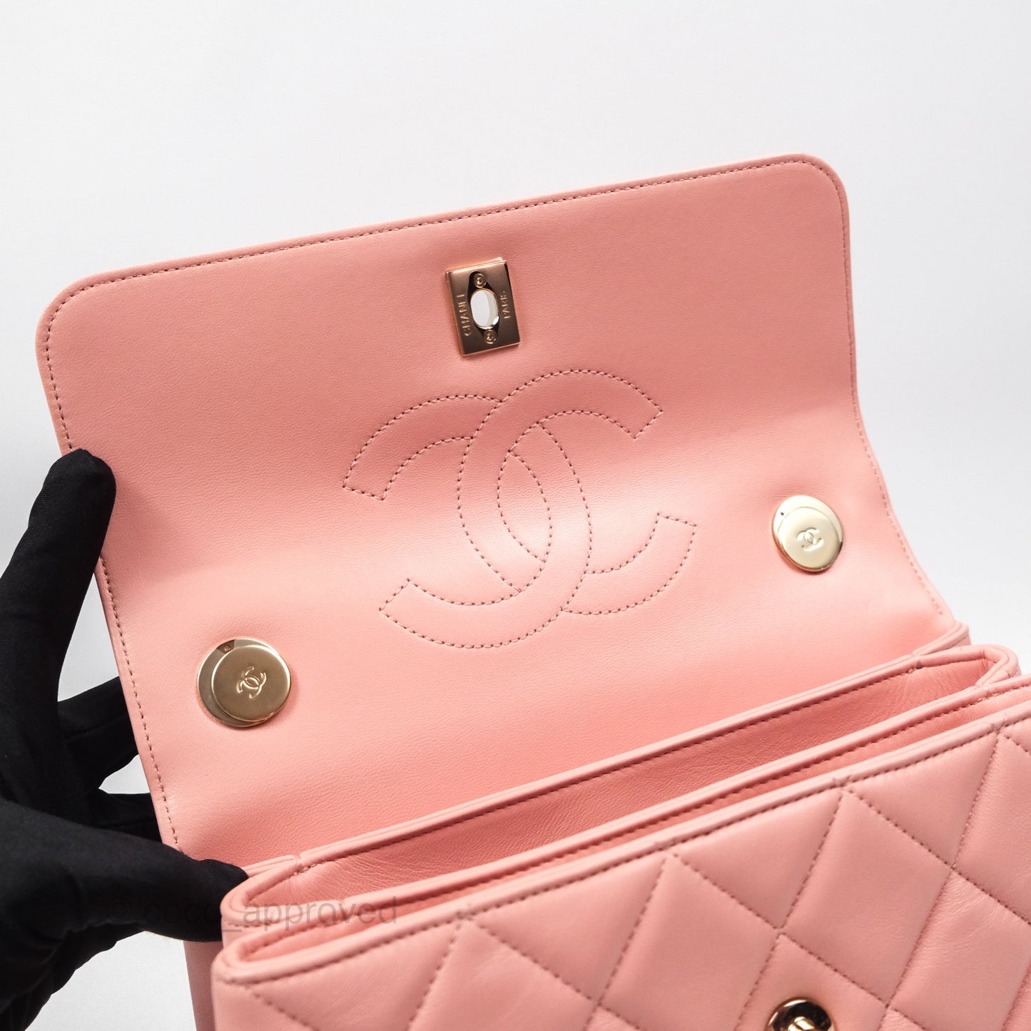 Chanel Small Trendy CC Pink Lambskin Gold Hardware