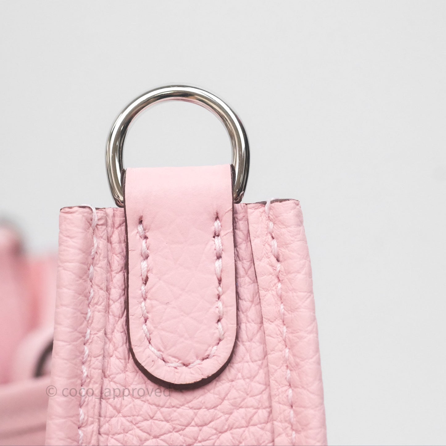 Hermès Mini Evelyne 16 Sakura/Rose Clemence Palladium Hardware