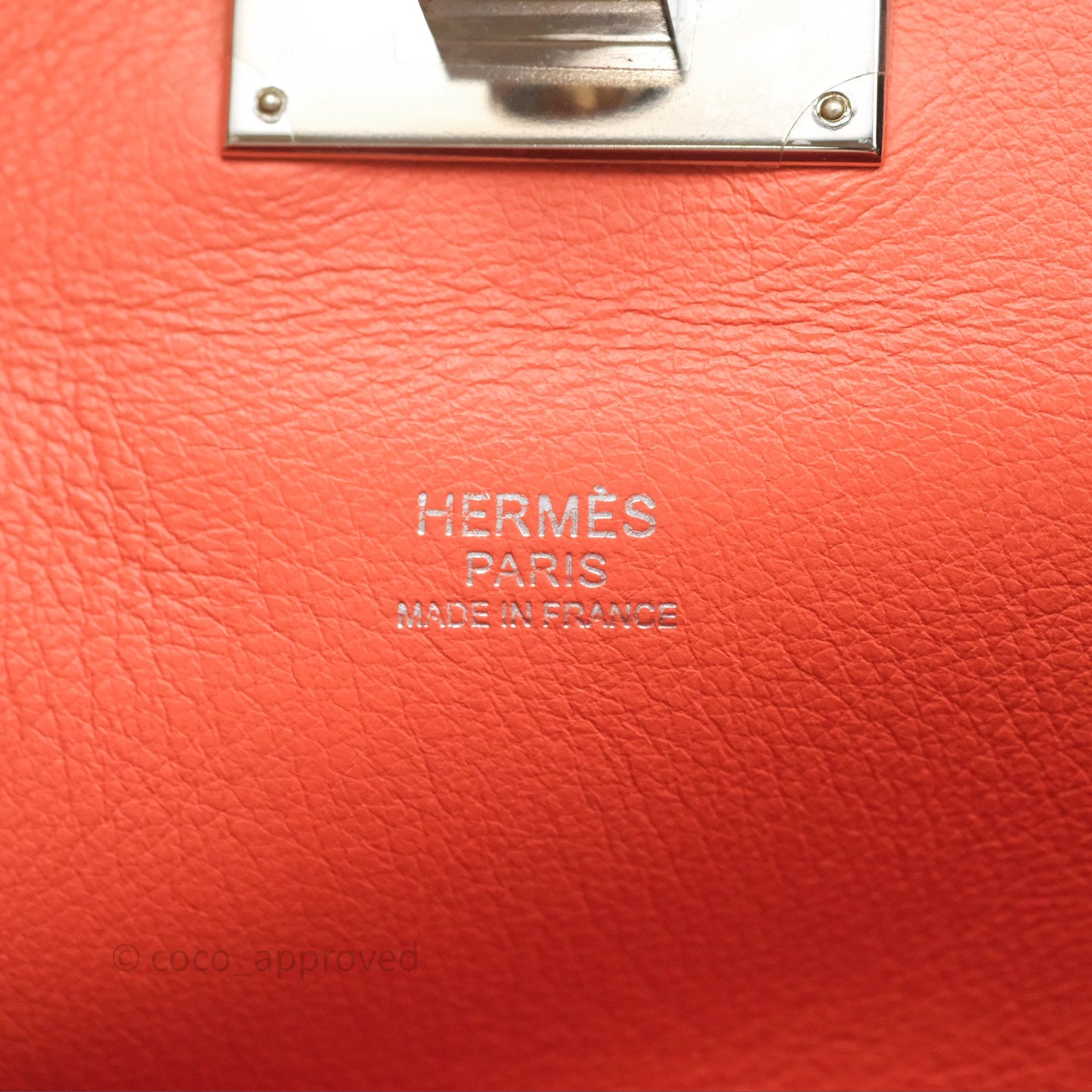 Hermès ToolBox 20 Mangue 9Z Evercolor Palladium Hardware