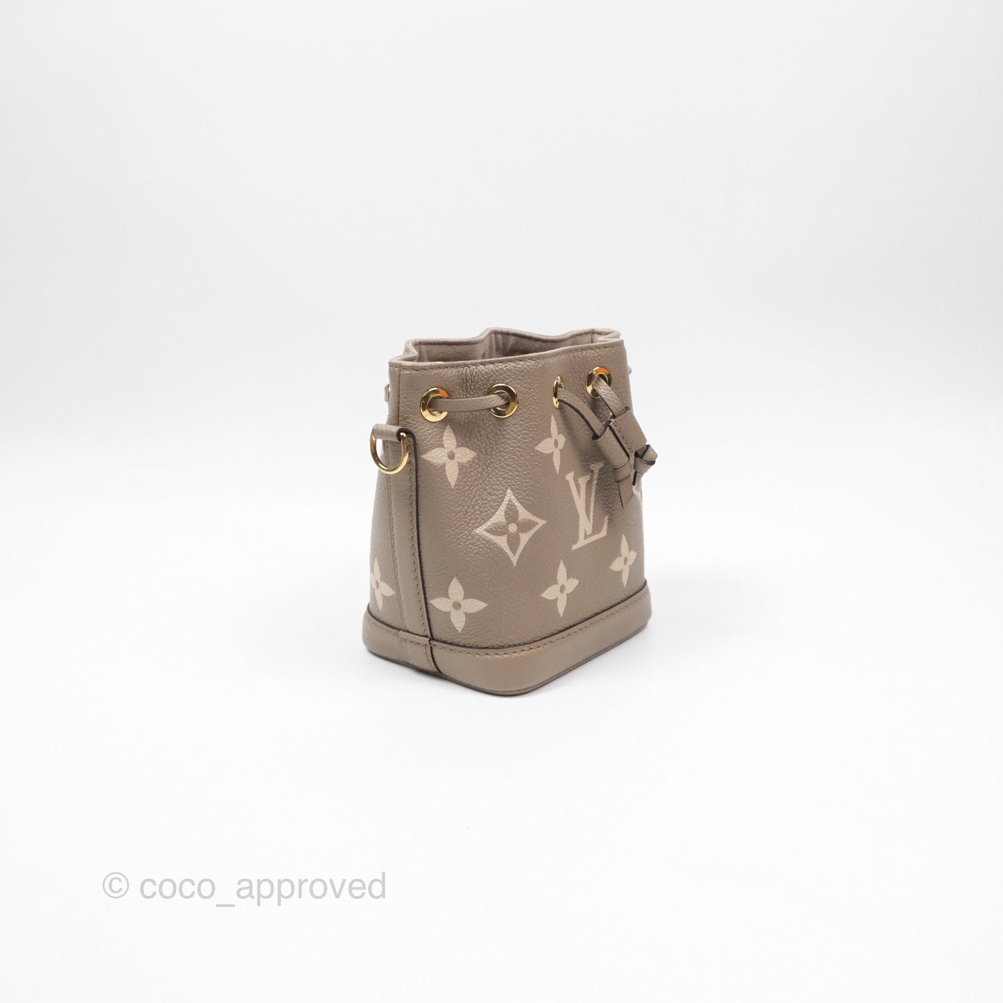 Louis Vuitton Nano Noe Monogram Dove/Cream Canvas